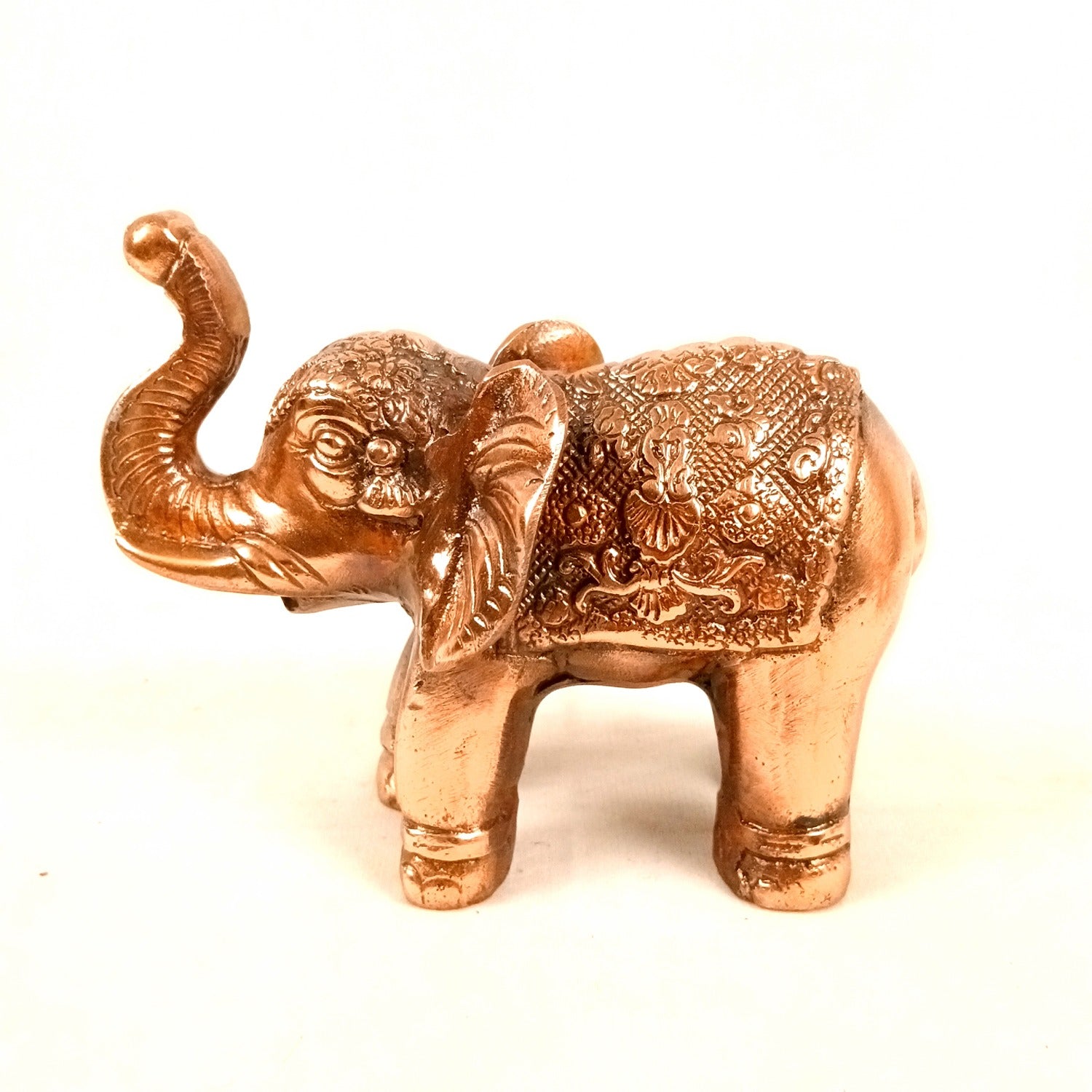 Elephant Statue Showpiece | Decorative Elephant Figurine for Home Decor | Lucky Elephant Idol for Living Room, Office, Mandir & Gift - 7 Inch - Apkamart