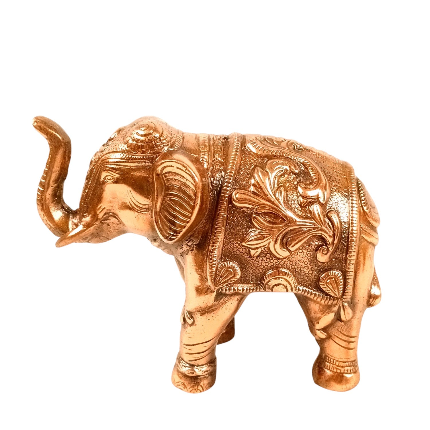 Elephant Statue Showpiece Set | Decorative Elephant Figurine for Home Decor | Lucky Elephant Idol for Living Room, Office, Mandir & Gift - 10 Inch (pack Of 2) - Apkamart