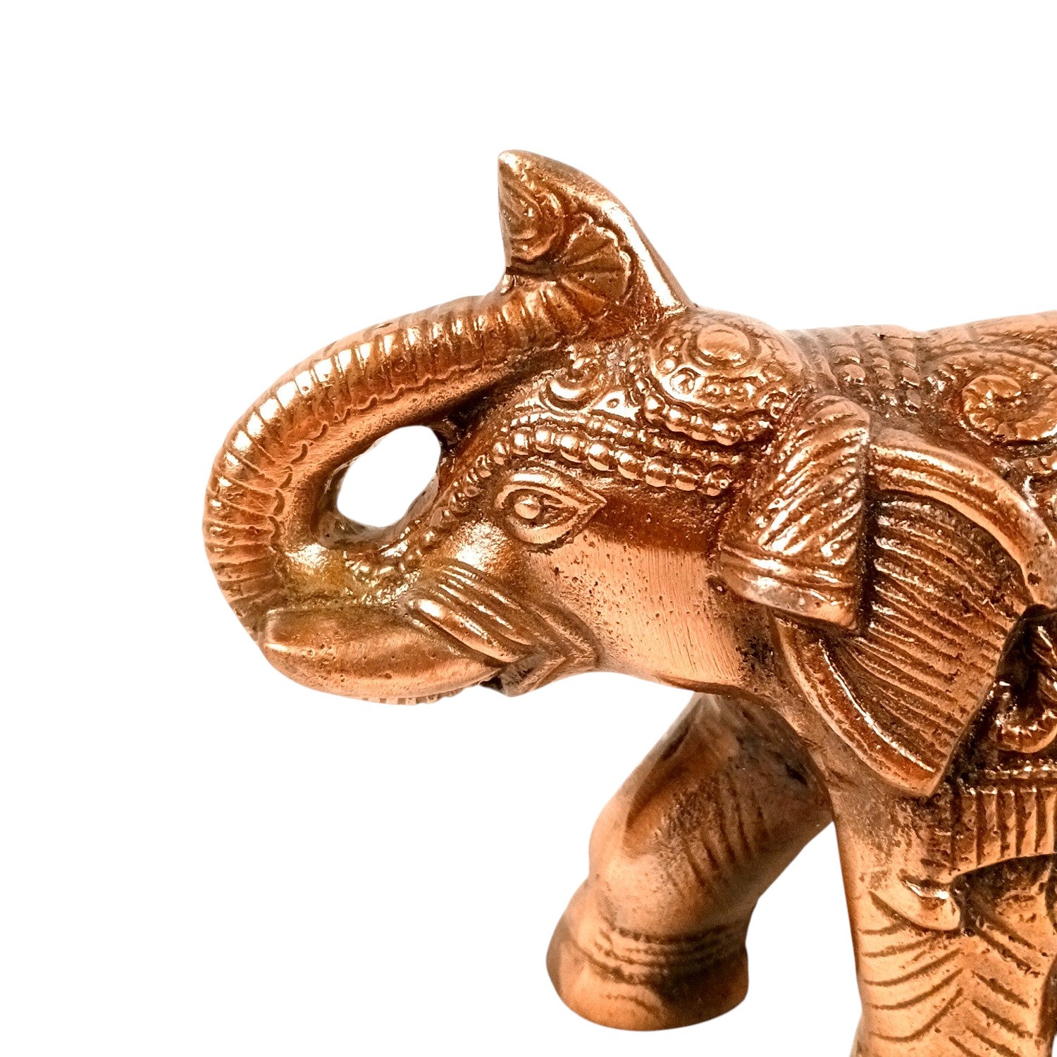 Elephant Statue Showpiece Set | Decorative Elephant Figurine for Home Decor | Lucky Elephant Idol for Living Room, Office, Mandir & Gift - 8 Inch (pack Of 2) - Apkamart