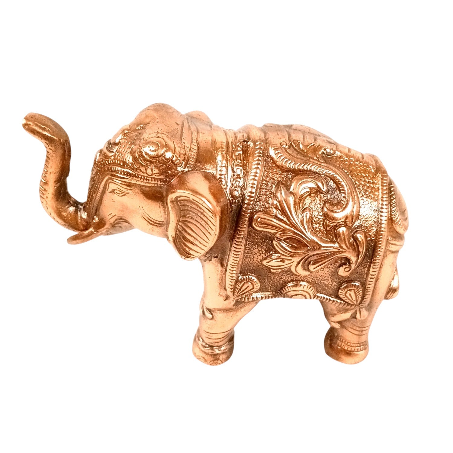 Elephant Statue Showpiece Set | Decorative Elephant Figurine for Home Decor | Lucky Elephant Idol for Living Room, Office, Mandir & Gift - 10 Inch (pack Of 2) - Apkamart