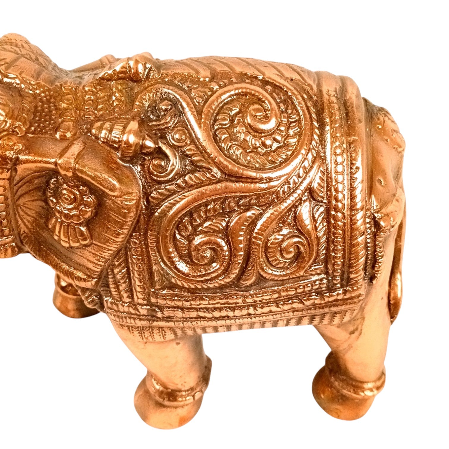 Elephant Statue Showpiece Set | Decorative Elephant Figurine for Home Decor | Lucky Elephant Idol for Living Room, Office, Mandir & Gift | Home Decor - 12 Inch (Pack Of 2) - Apkamart