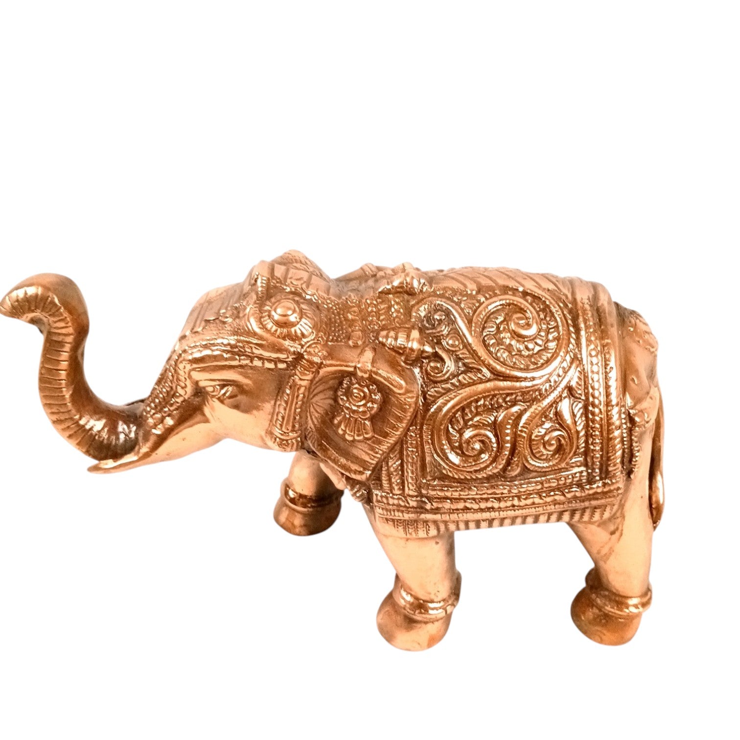 Elephant Statue Showpiece Set | Decorative Elephant Figurine for Home Decor | Lucky Elephant Idol for Living Room, Office, Mandir & Gift | Home Decor - 12 Inch (Pack Of 2) - Apkamart