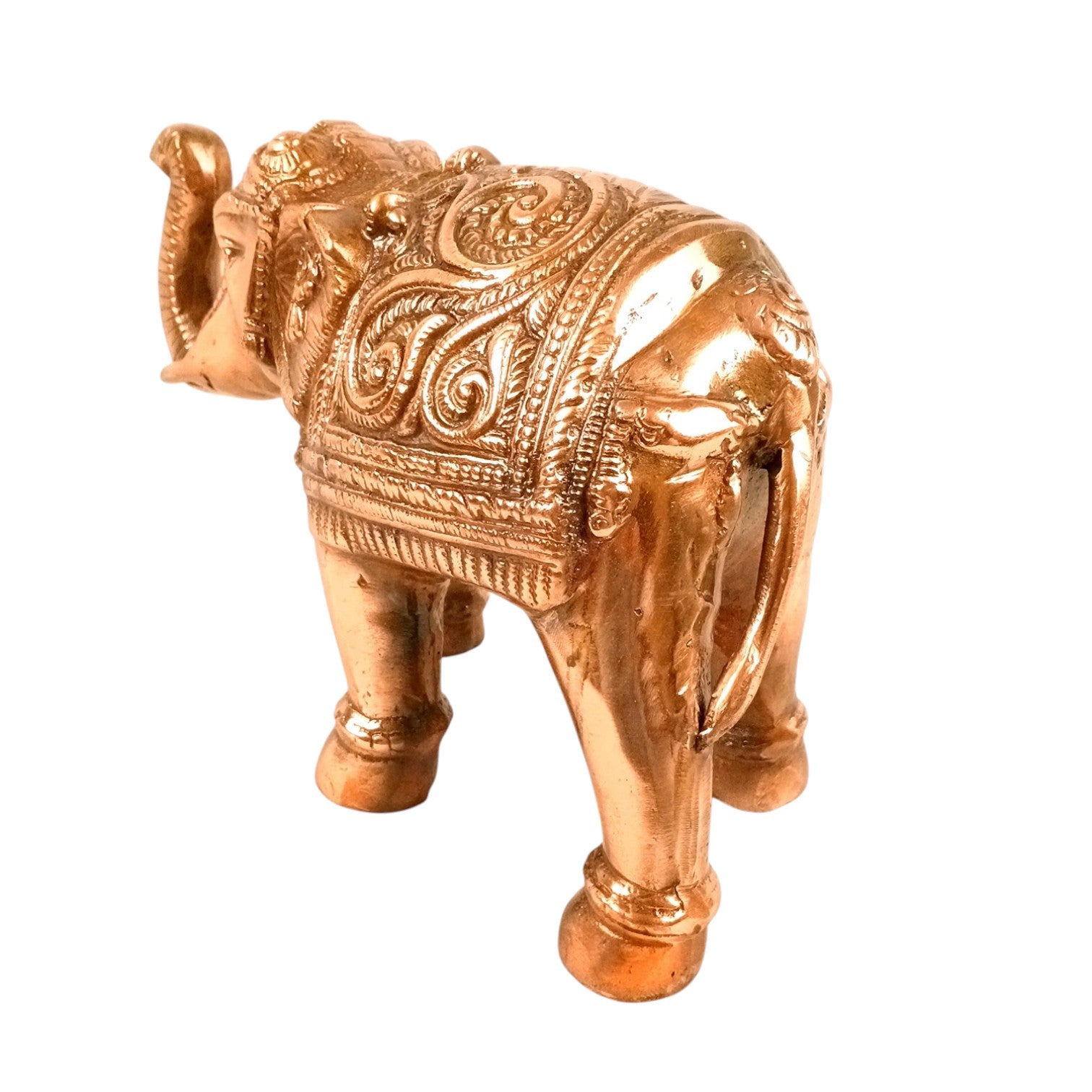 Elephant Statue Showpiece Set | Decorative Elephant Figurine for Home Decor | Lucky Elephant Idol for Living Room, Office, Mandir & Gift | Home Decor - 12 Inch (Pack Of 2) - Apkamart