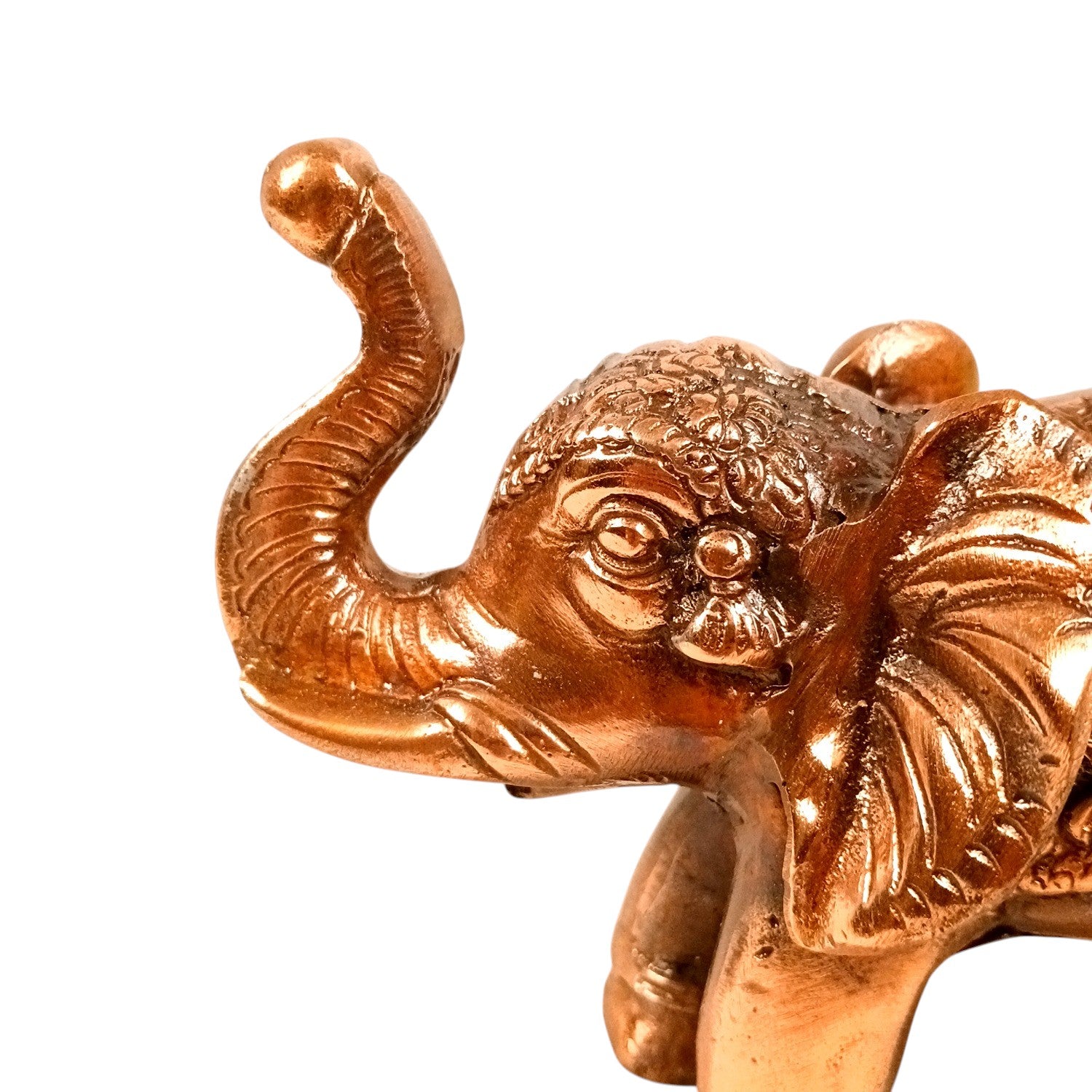 Elephant Statue Showpiece Set | Decorative Elephant Figurine for Home Decor | Lucky Elephant Idol for Living Room, Office, Mandir & Gift - 7 Inch (pack Of 2) - Apkamart