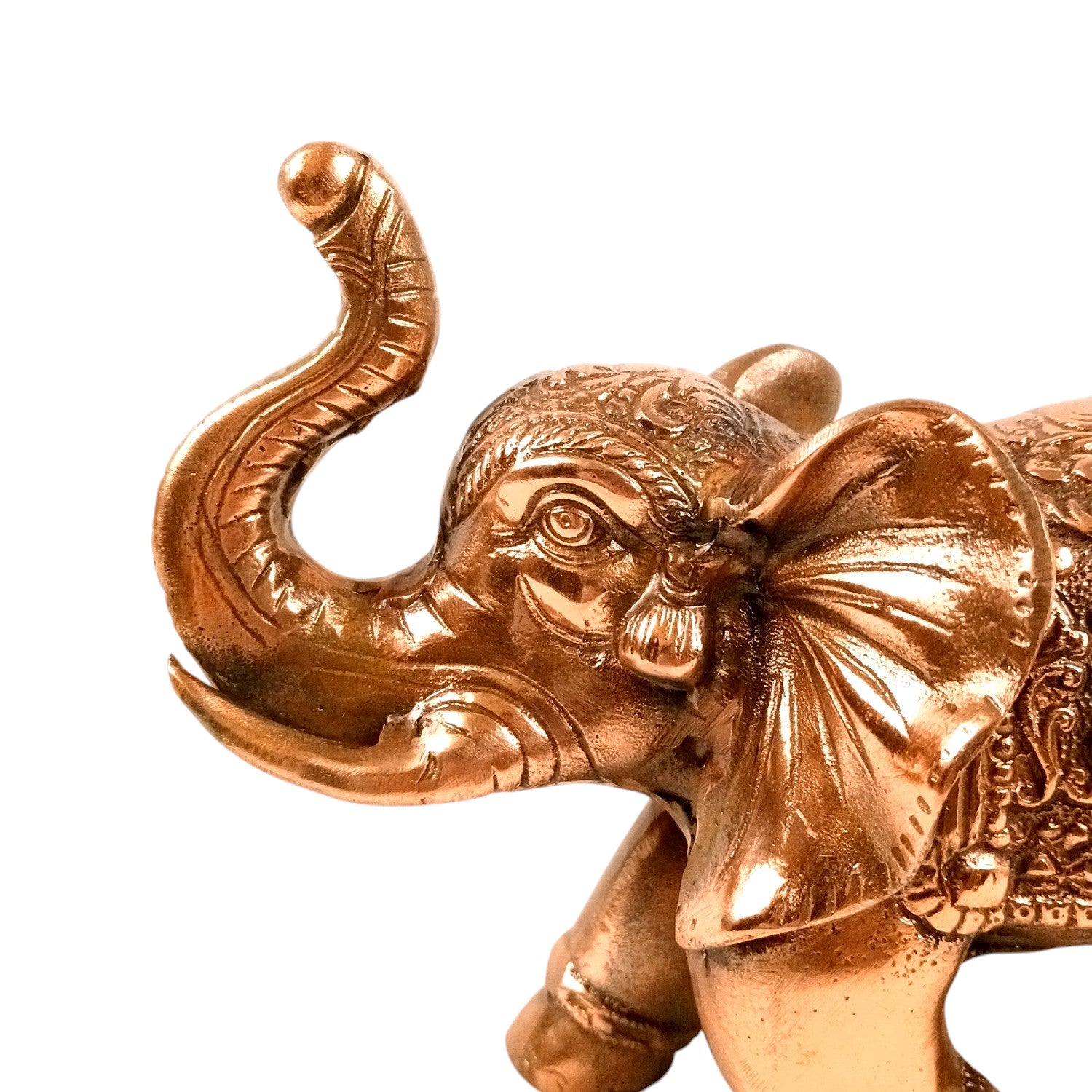 Elephant Statue Showpiece | Decorative Elephant Figurine for Home Decor | Lucky Elephant Idol for Living Room, Office, Mandir & Gift - 10 Inch - Apkamart