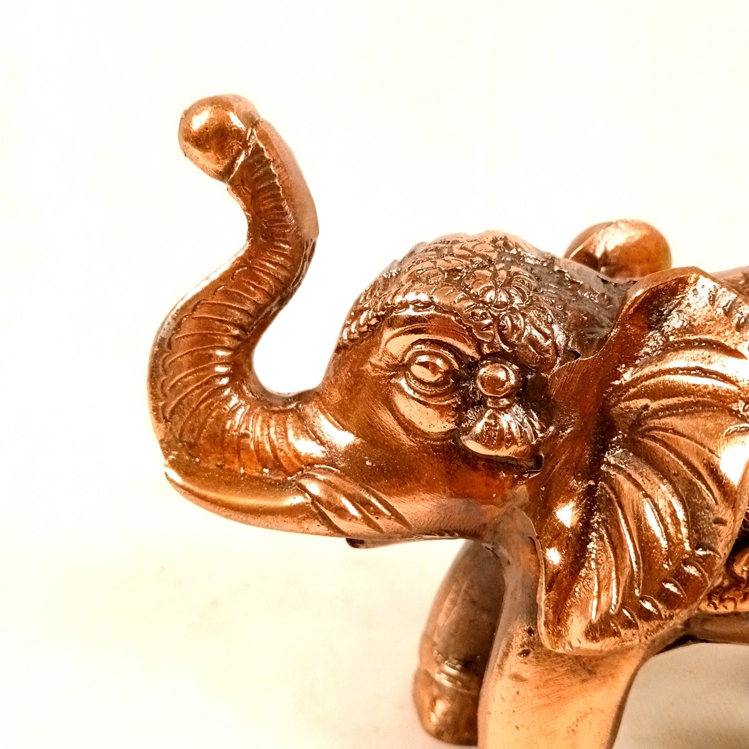 Elephant Statue Showpiece | Decorative Elephant Figurine for Home Decor | Lucky Elephant Idol for Living Room, Office, Mandir & Gift - 7 Inch - Apkamart