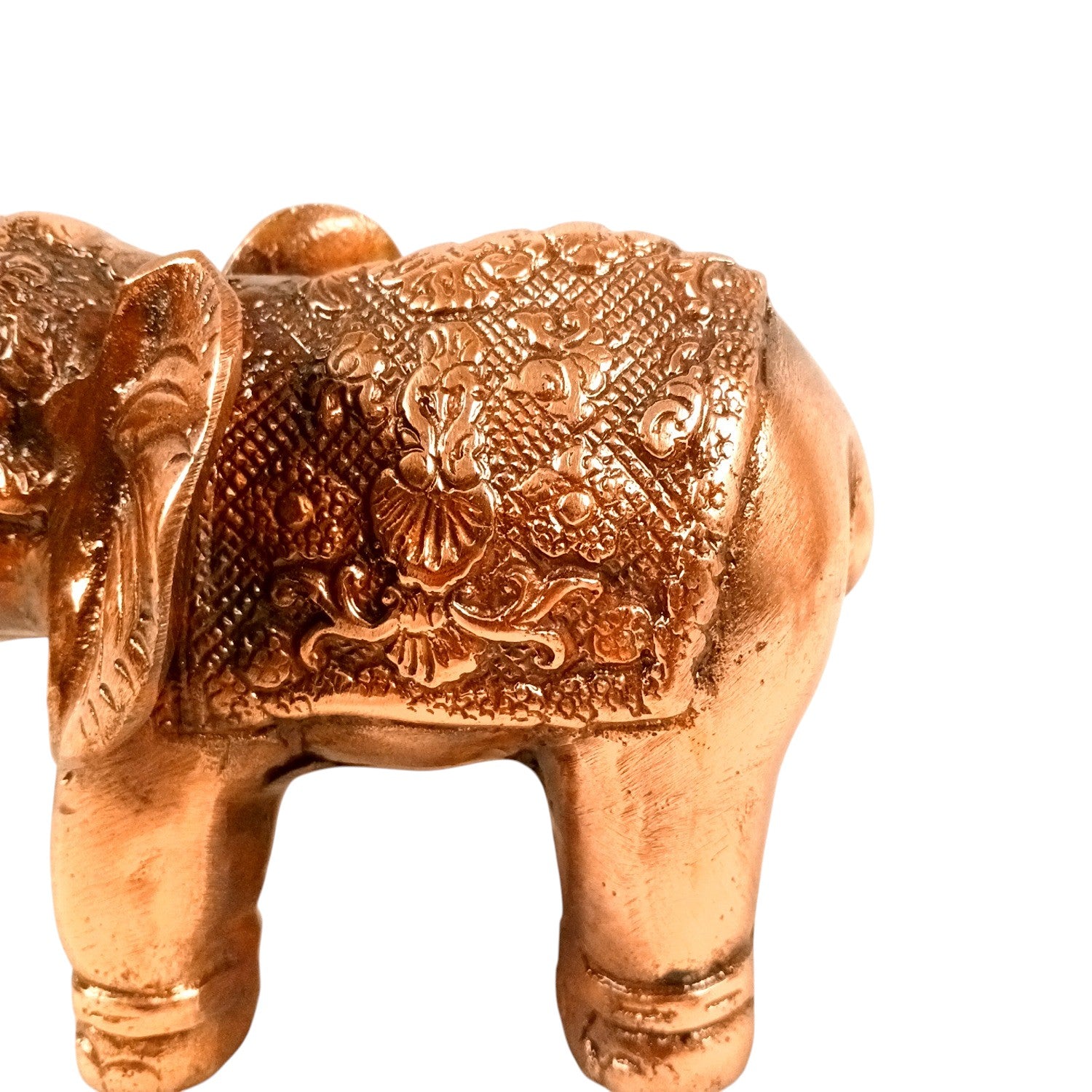 Elephant Statue Showpiece Set | Decorative Elephant Figurine for Home Decor | Lucky Elephant Idol for Living Room, Office, Mandir & Gift - 7 Inch (pack Of 2) - Apkamart