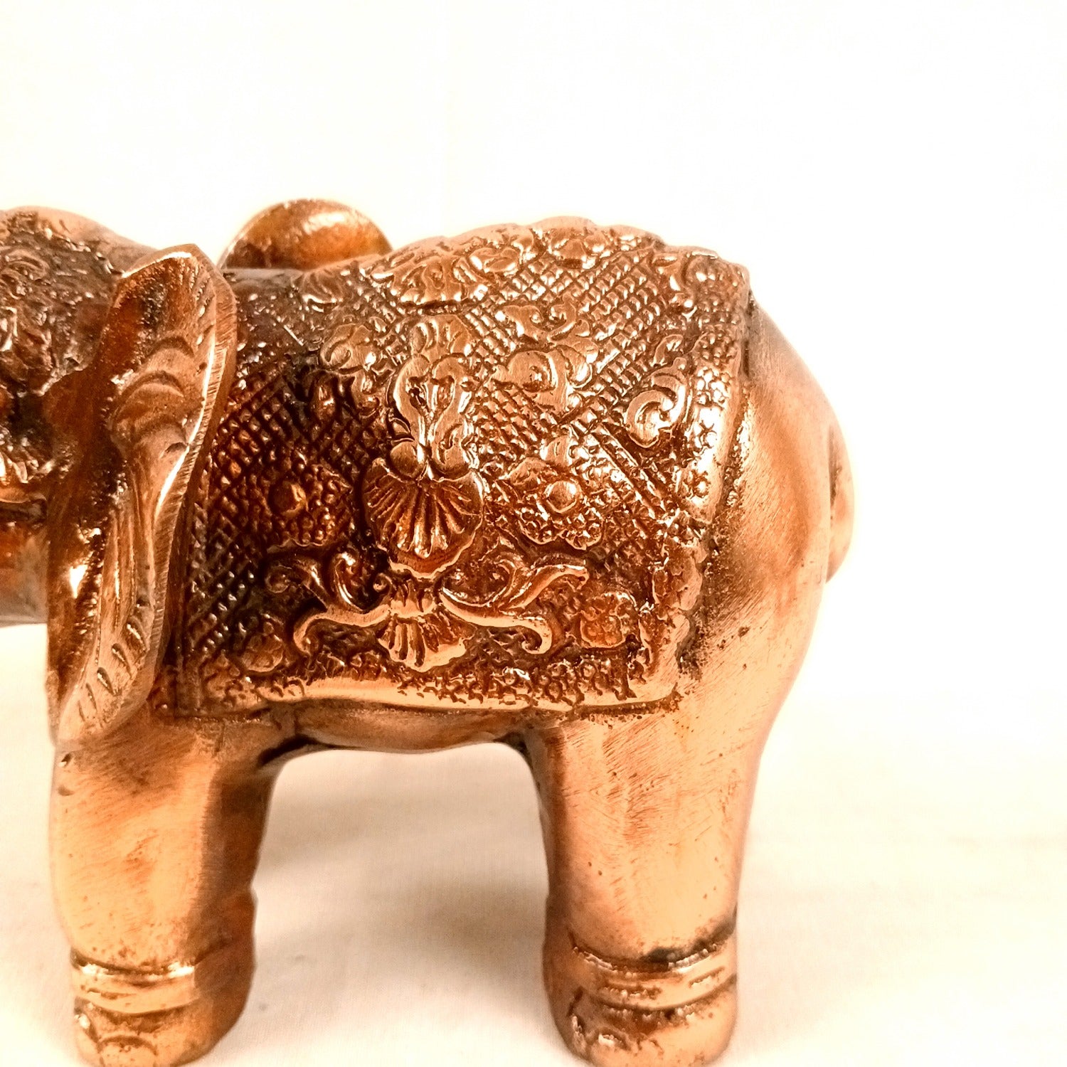 Elephant Statue Showpiece | Decorative Elephant Figurine for Home Decor | Lucky Elephant Idol for Living Room, Office, Mandir & Gift - 7 Inch - Apkamart