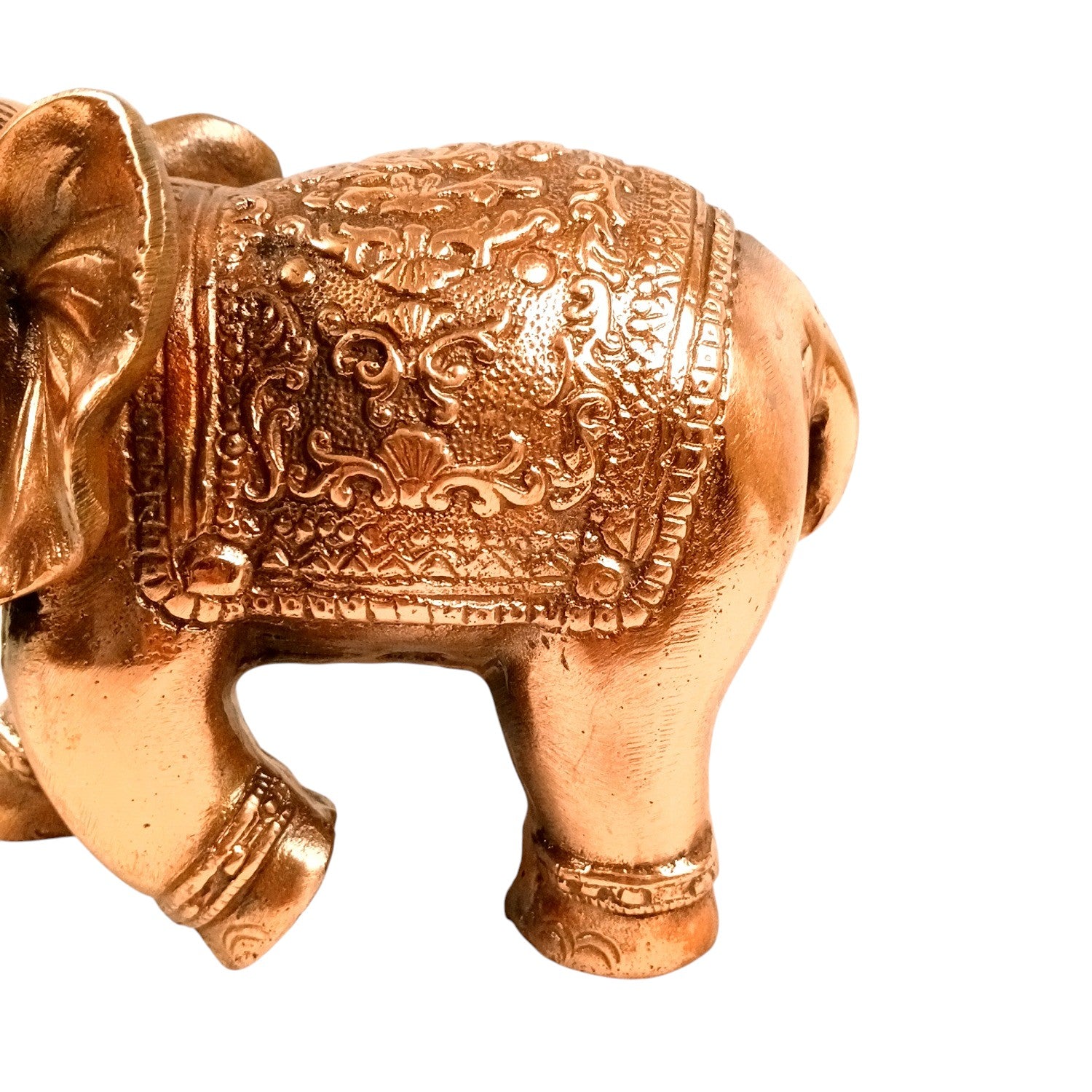 Elephant Statue Showpiece Set | Decorative Elephant Figurine for Home Decor | Lucky Elephant Idol for Living Room, Office, Mandir & Gift - 10 Inch (Pack Of 2) - Apkamart