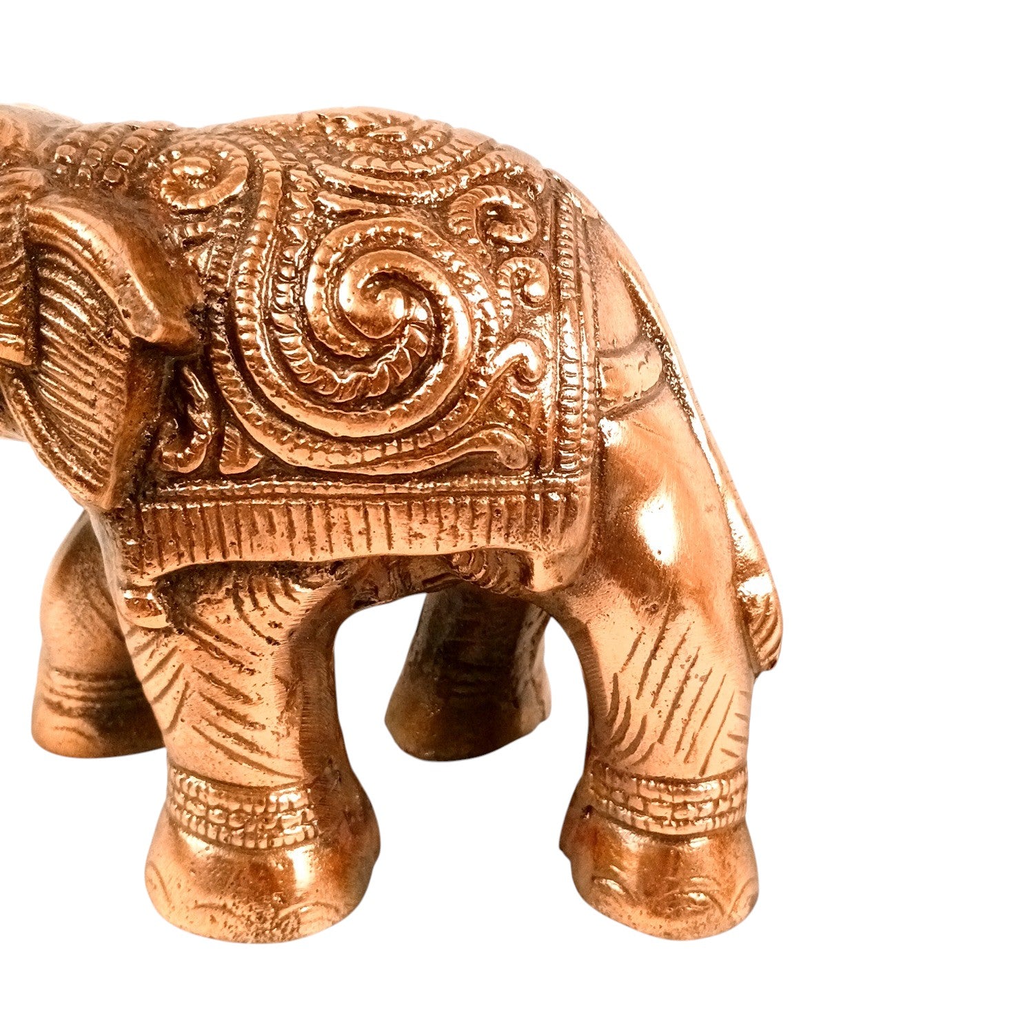 Elephant Statue Showpiece | Decorative Elephant Figurine for Home Decor | Lucky Elephant Idol for Living Room, Office, Mandir & Gift - 8 Inch - Apkamart
