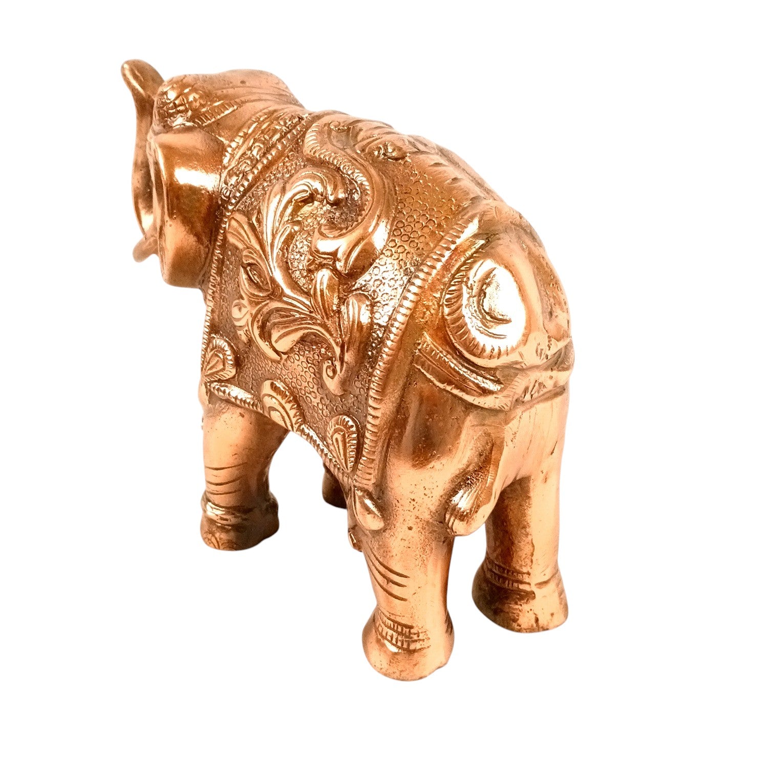 Elephant Statue Showpiece Set | Decorative Elephant Figurine for Home Decor | Lucky Elephant Idol for Living Room, Office, Mandir & Gift - 10 Inch (pack Of 2) - Apkamart
