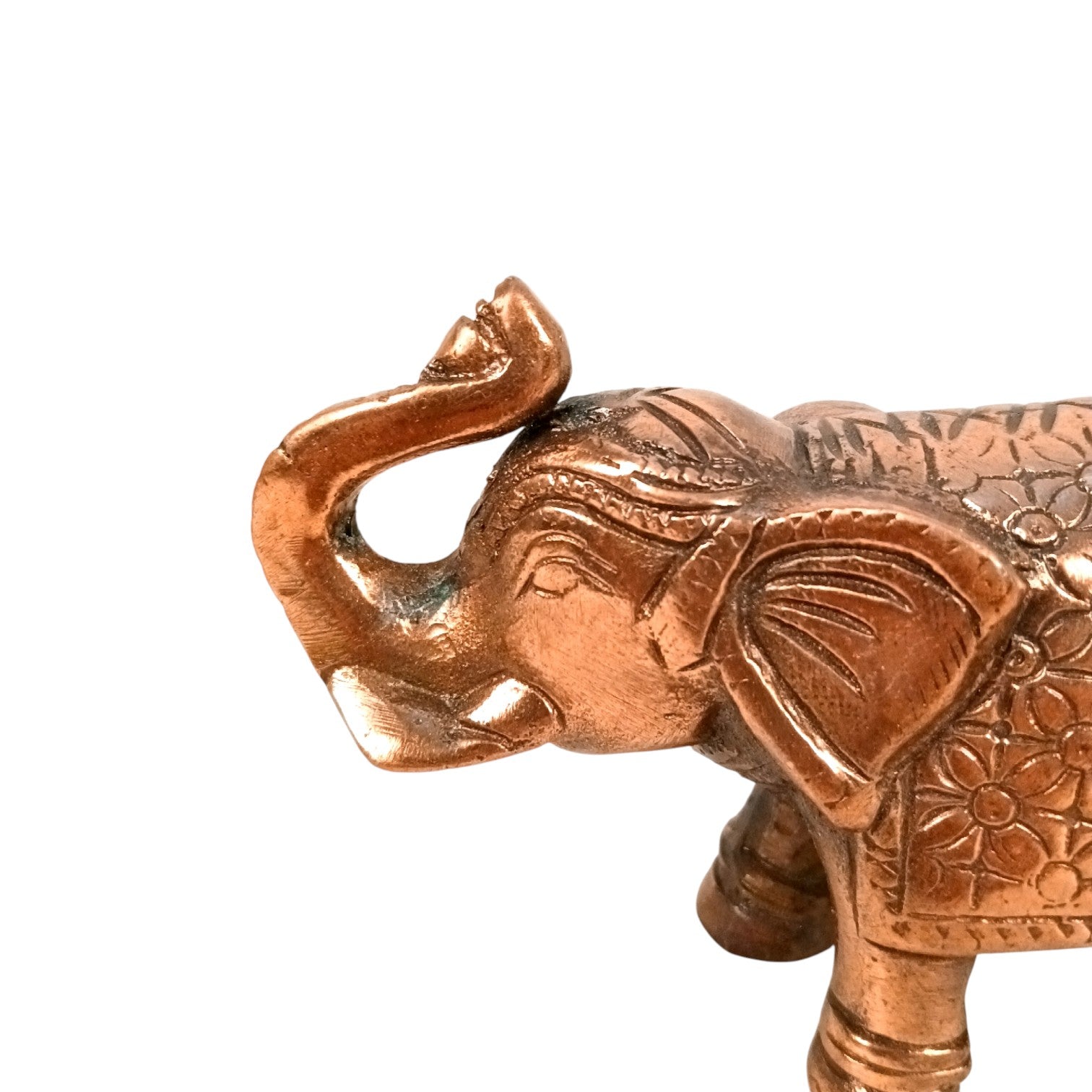 Elephant Statue Showpiece | Handcrafted Elephant Figurine for Home, Office & Temple Decor | Symbol of Luck, Strength & Prosperity - 5 Inch (Set Of 2) - Apkamart