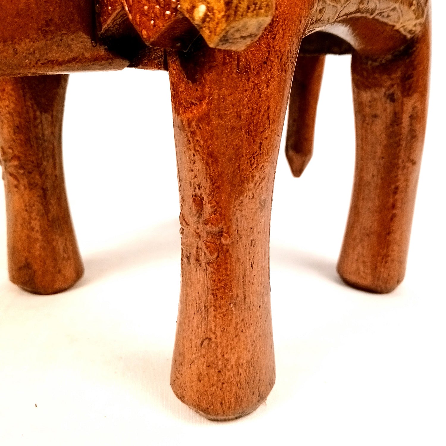 Elephant Stool 8 Inch | Copper Showpiece for Table Decor and Gifts - Apkamart