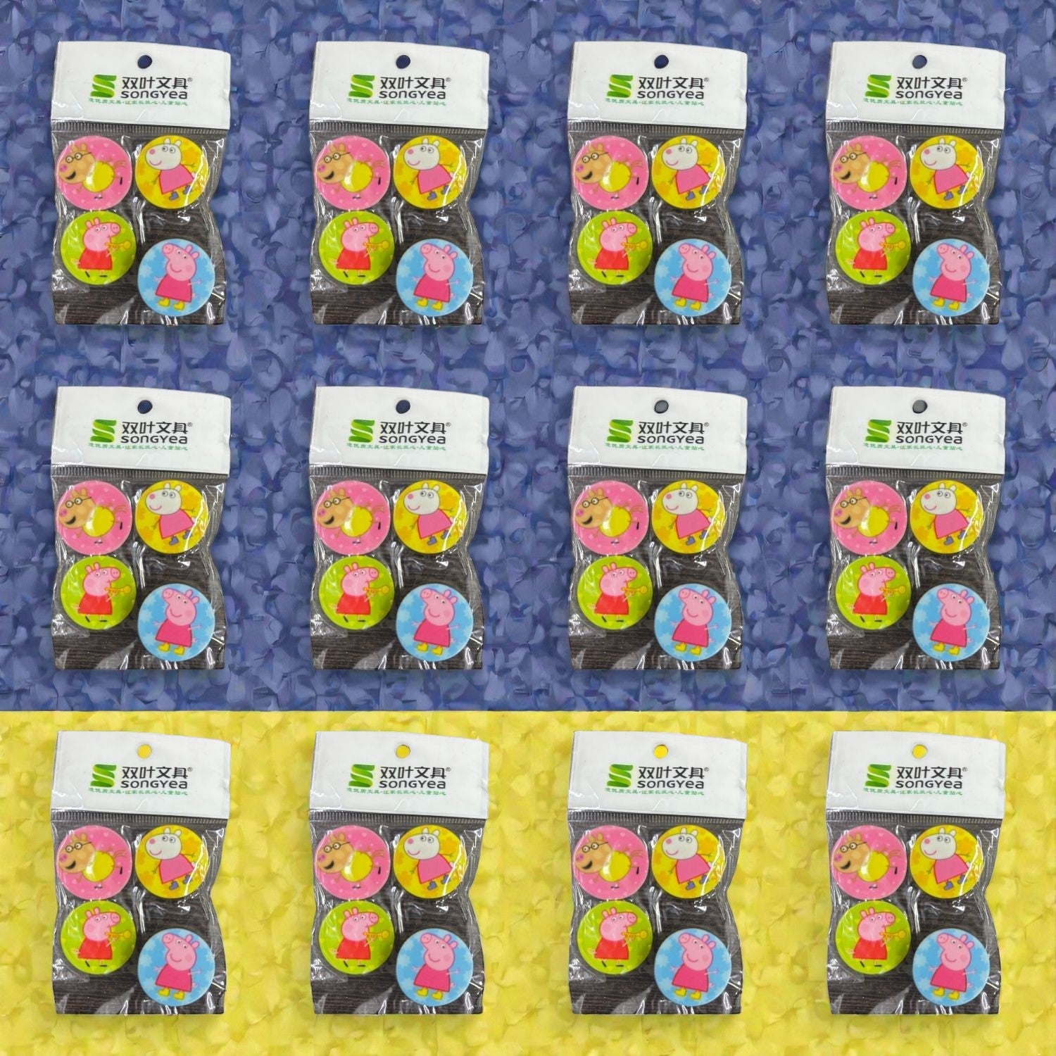 Pig Design Eraser Set for Kids | Soft Earser for School Use | Non-Dust Earser for Pencil Writing & Drawing | Earser Set for Students & Art Work - Apkamart #Style_Pack Of 12