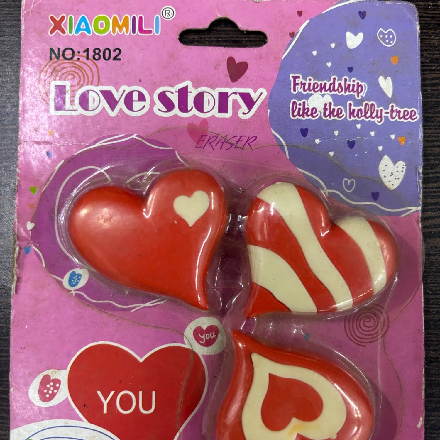 Heart Design Eraser Set for Kids | Soft Earser for School Use | Non-Dust Earser for Pencil Writing & Drawing | Smooth Clean Earser Set for Students & Art Work - Apkamart