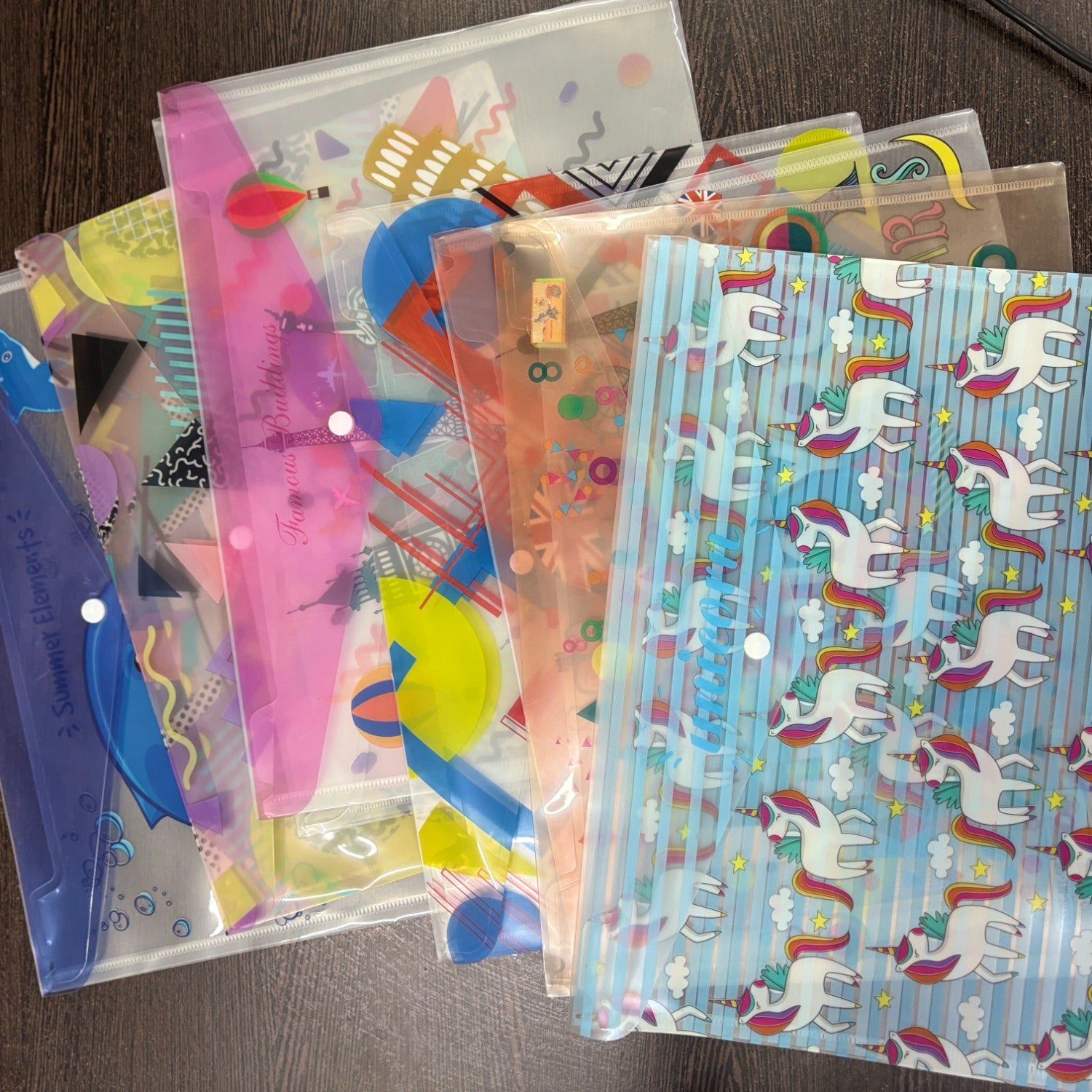 Button Folder A4 Size - For Filing Kids Document - For Kids, School Projects &  Birthday Return Gifts