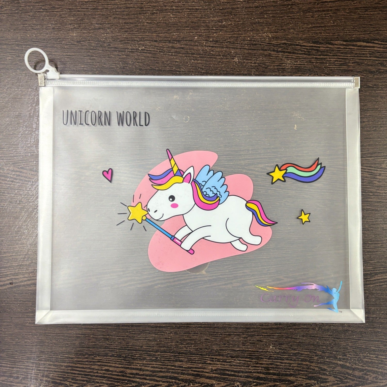 Unicorn Design File Storage Folder | Durable File Folder Organizer for Documents | Files for Students & Office Use | Document File Folder with Zip Closure