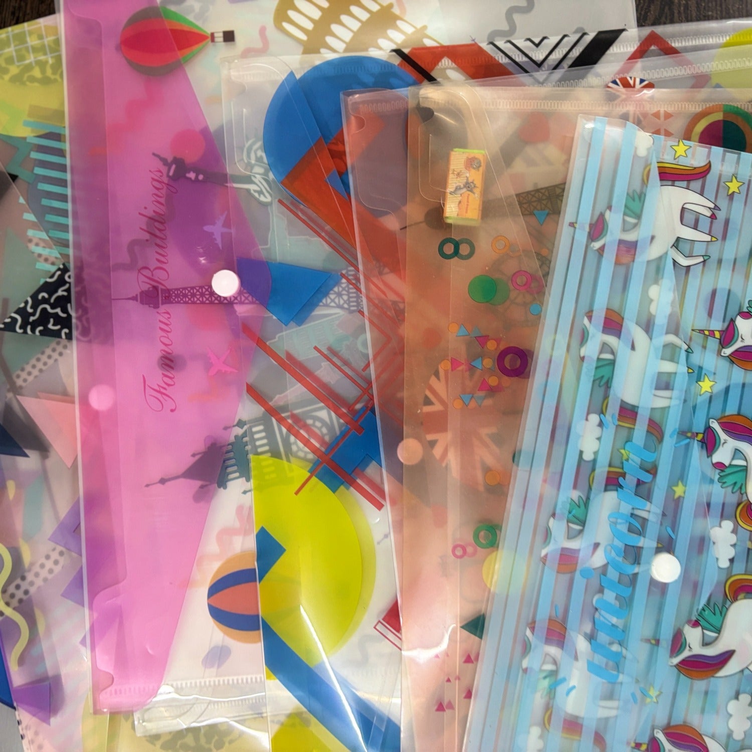 Button Folder A4 Size - For Filing Kids Document - For Kids, School Projects &  Birthday Return Gifts