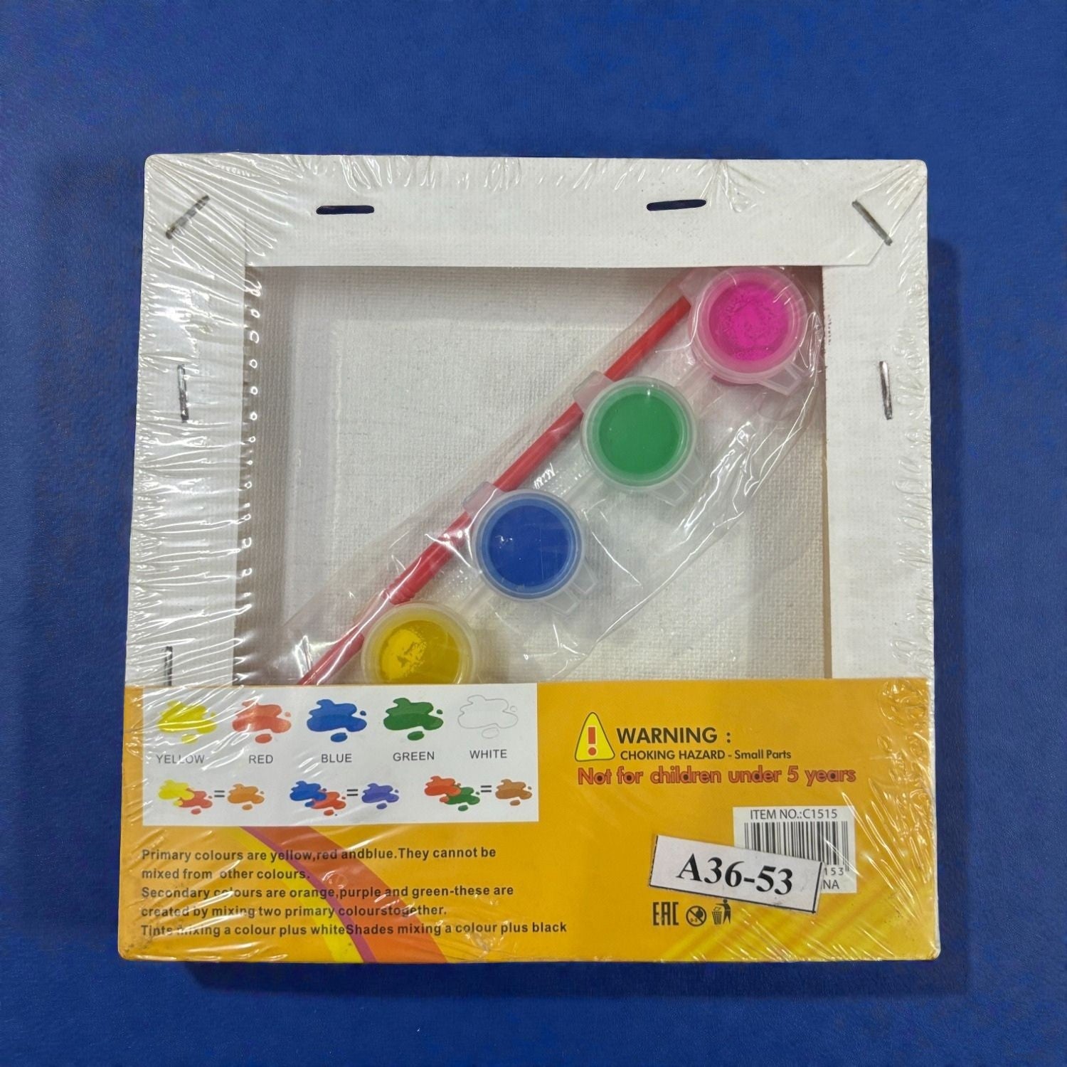 Canvas Colors Set with Brush for Students and Adults – Non-Toxic Canvas Paint Coloring Board Set for Art Projects, Painting Practice - Apkamart #Style_Pack Of 1