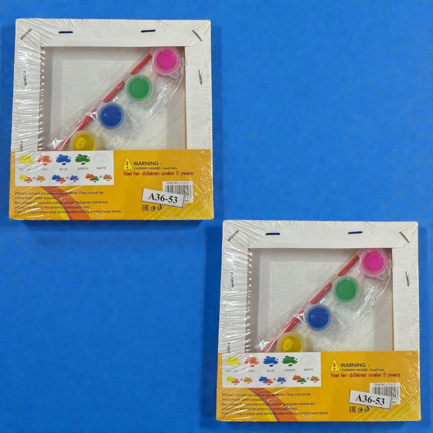 Canvas Colors Set with Brush for Students and Adults – Non-Toxic Canvas Paint Coloring Board Set for Art Projects, Painting Practice - Apkamart #Style_Pack Of 2