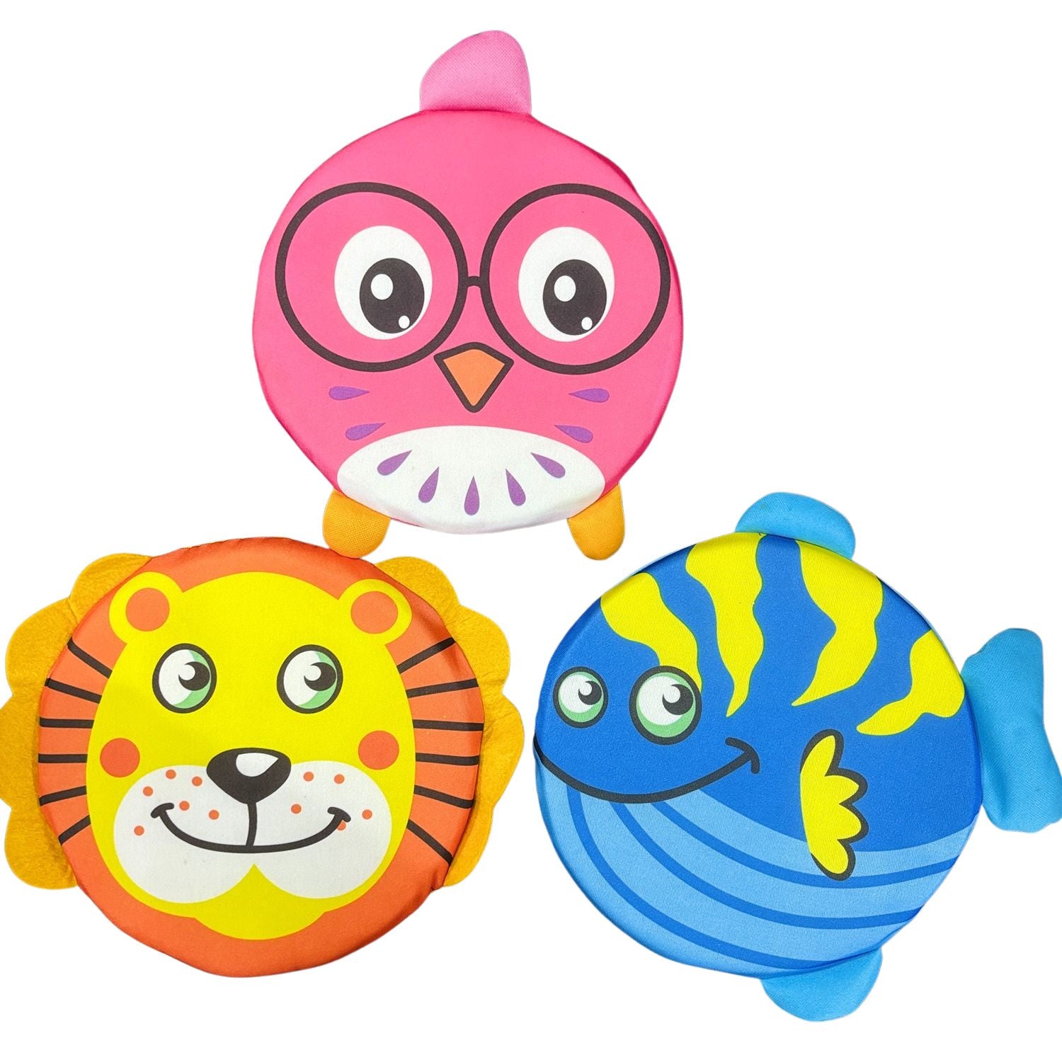 Frisbee for Kids Flying Disc Toy Outdoor Game Fun | Lightweight & Durable Frisbee Disc for Beaches Birthday Party School Event Play and Perfect Return Gift - Apkamart #Style_Pack Of 3