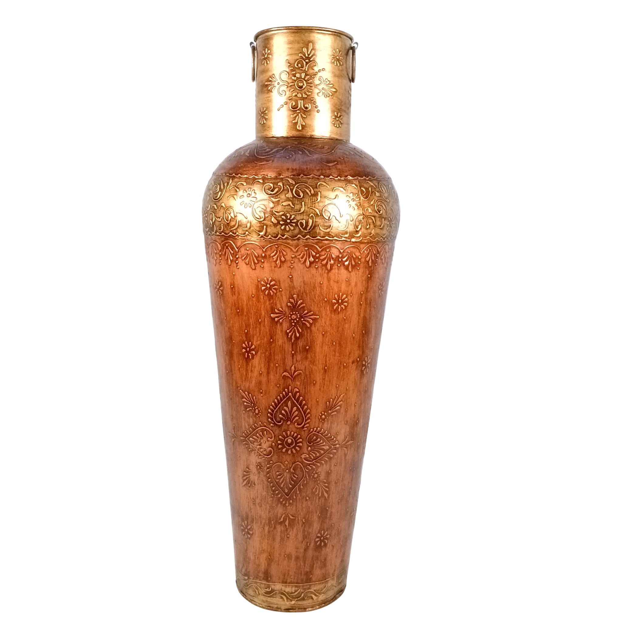 Handcrafted Flower Vase | Decorative Metal Vase for Living Room, Dining Table, Office & Home Décor | Elegant Modern Flower Pot | Elegant Gift - 30 Inch - Apkamart