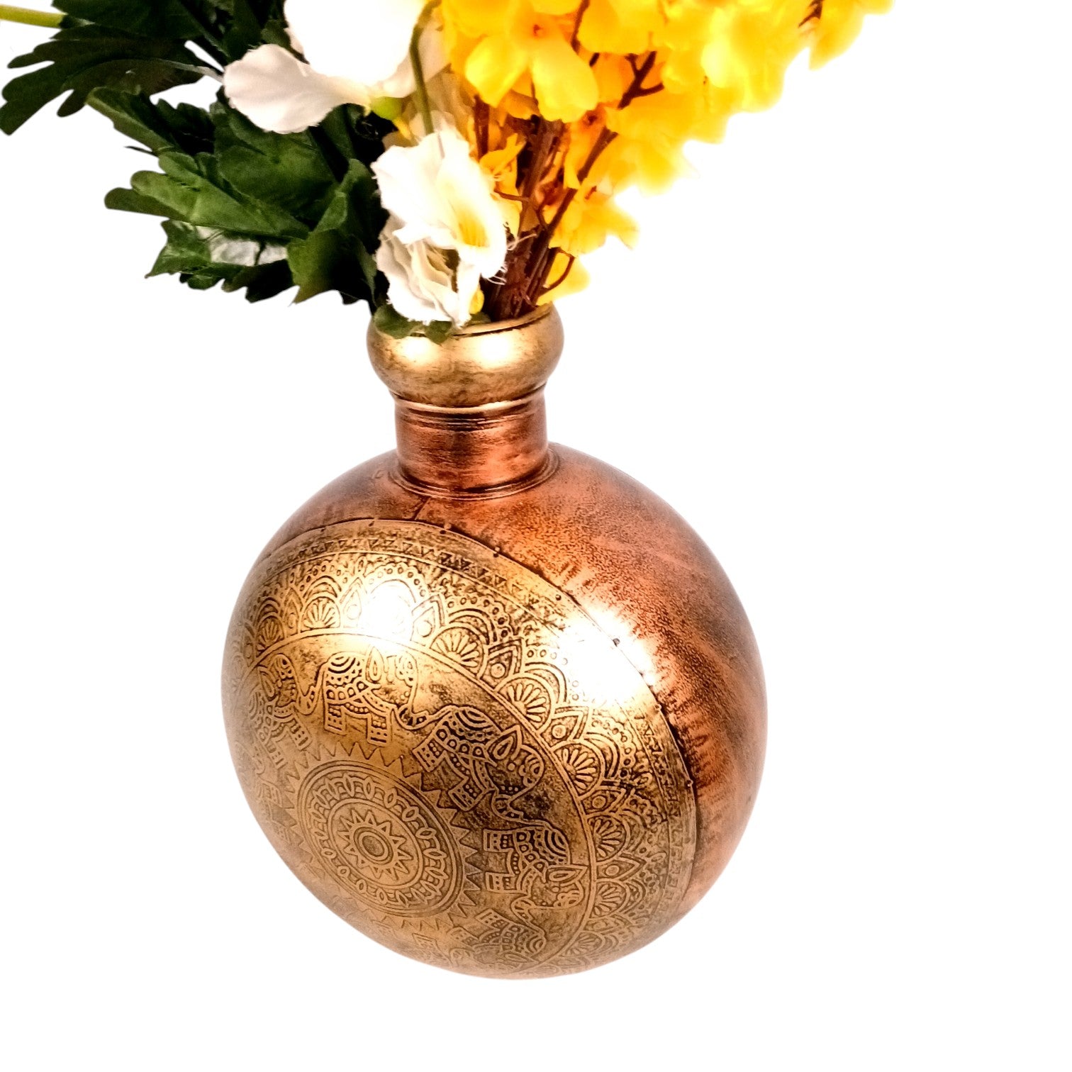Flower Vase | Decorative Flower Pot | Handcrafted Pot for Home Decor, Living Room, Bedroom, Office & Gifting | Luxury Centerpiece Showpiece - 15 Inch - Apkamart #Style_Design 1