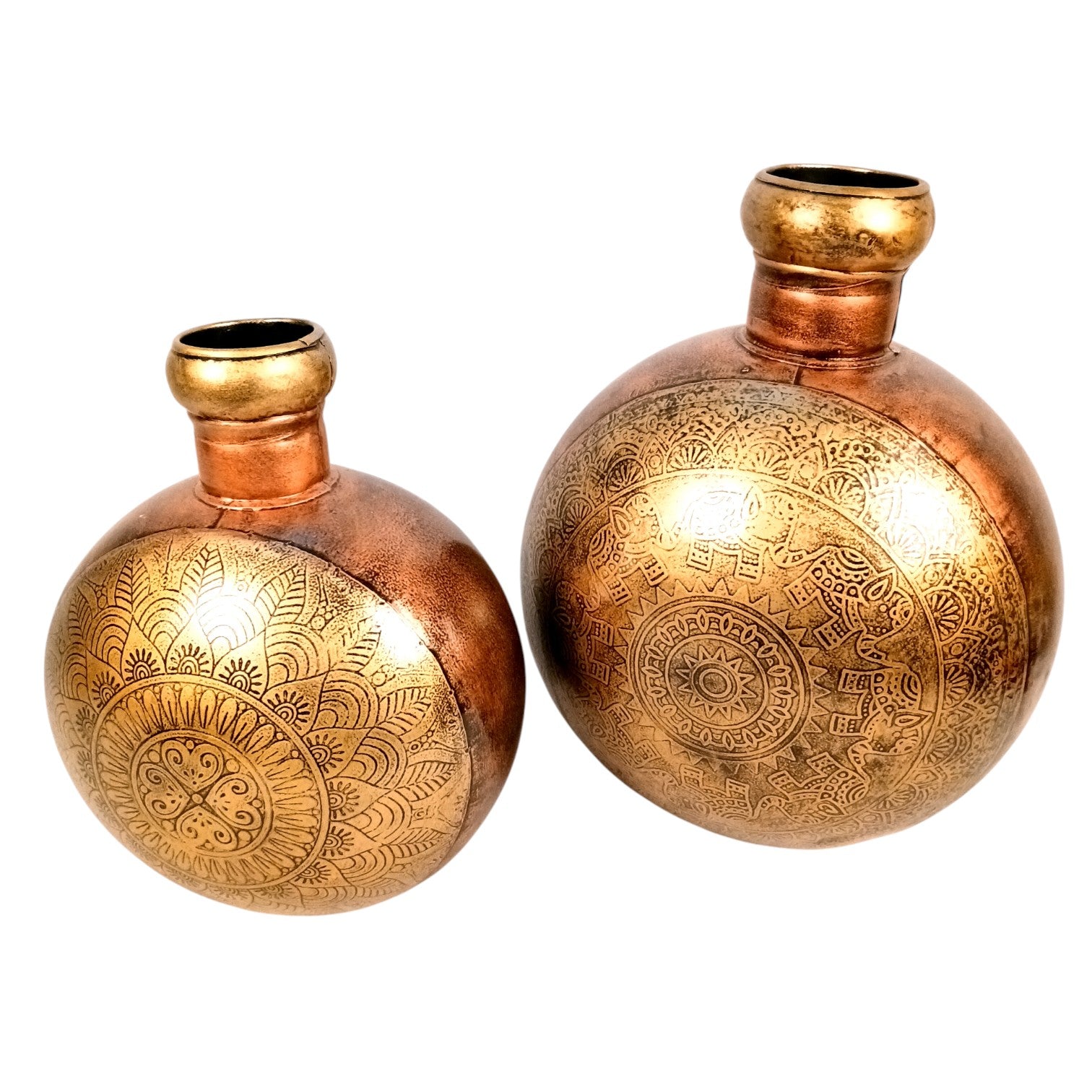 Handcrafted Decorative Pots & Designer Vases for Living Room, Table, Bedroom, Office & Home Décor | Stylish Modern Vase - 15 Inch (Set Of 2) - Apkamart #Style_Design 1