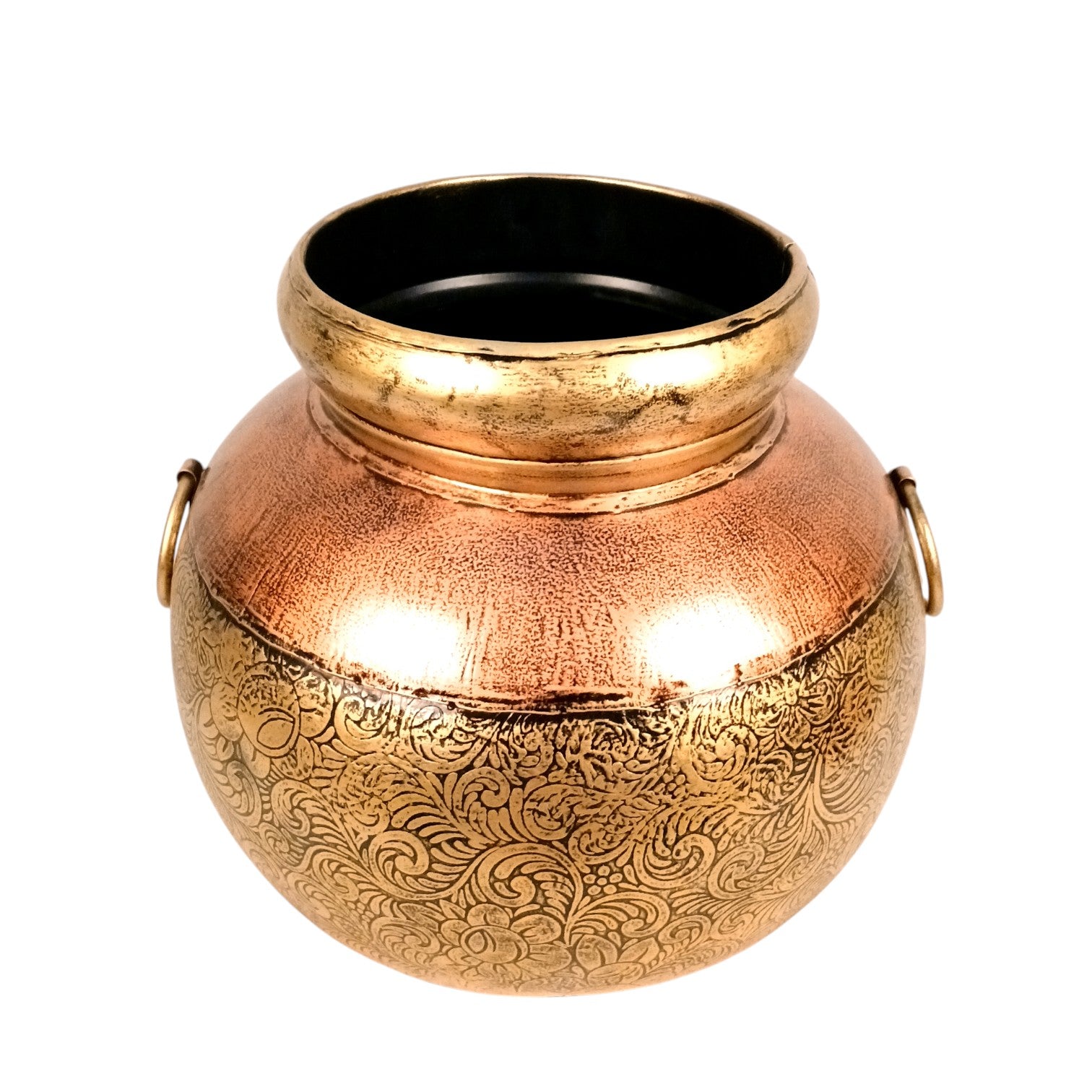 Egypt Style Matka Shape Flower Vase – Decorative Table Vase for Home Decor | Handcrafted Egyptian Pottery-Inspired Vase for Living Room, Dining Table & Gifting - 12 Inch - Apkamart