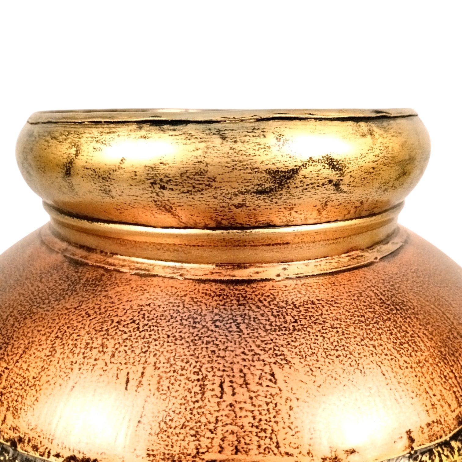 Egypt Style Matka Shape Flower Vase – Decorative Table Vase for Home Decor | Handcrafted Egyptian Pottery-Inspired Vase for Living Room, Dining Table & Gifting - 12 Inch - Apkamart