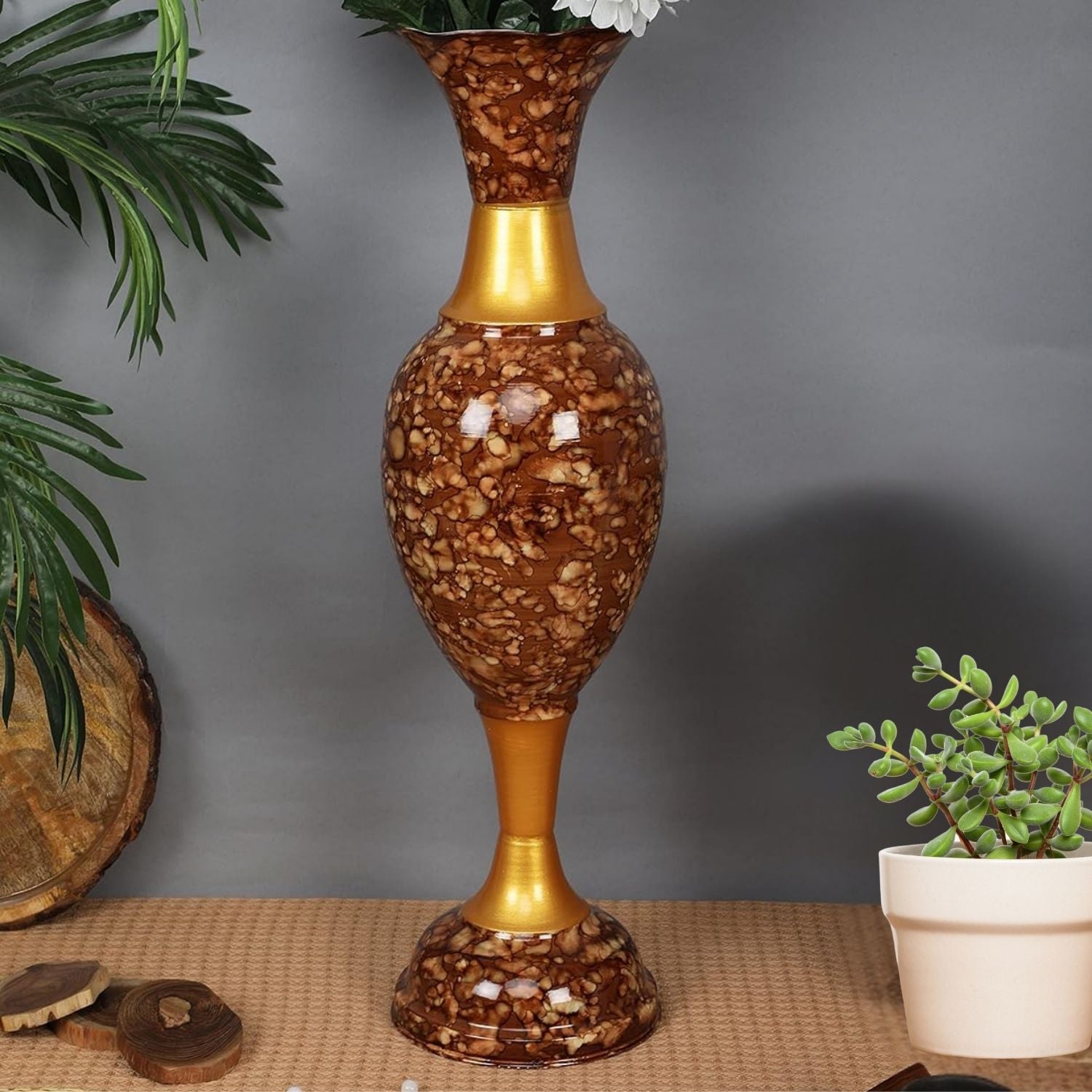 Flower Vase | Big Flower Pot - for Living Room, Corner, Entrance, Office & Home Decoration - 24 Inch - Apkamart