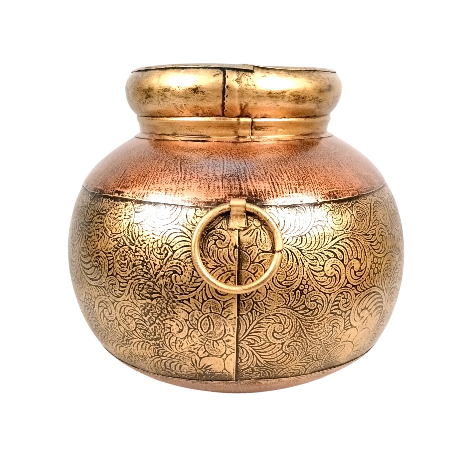 Egypt Style Matka Shape Flower Vase – Decorative Table Vase for Home Decor | Handcrafted Egyptian Pottery-Inspired Vase for Living Room, Dining Table & Gifting - 12 Inch - Apkamart