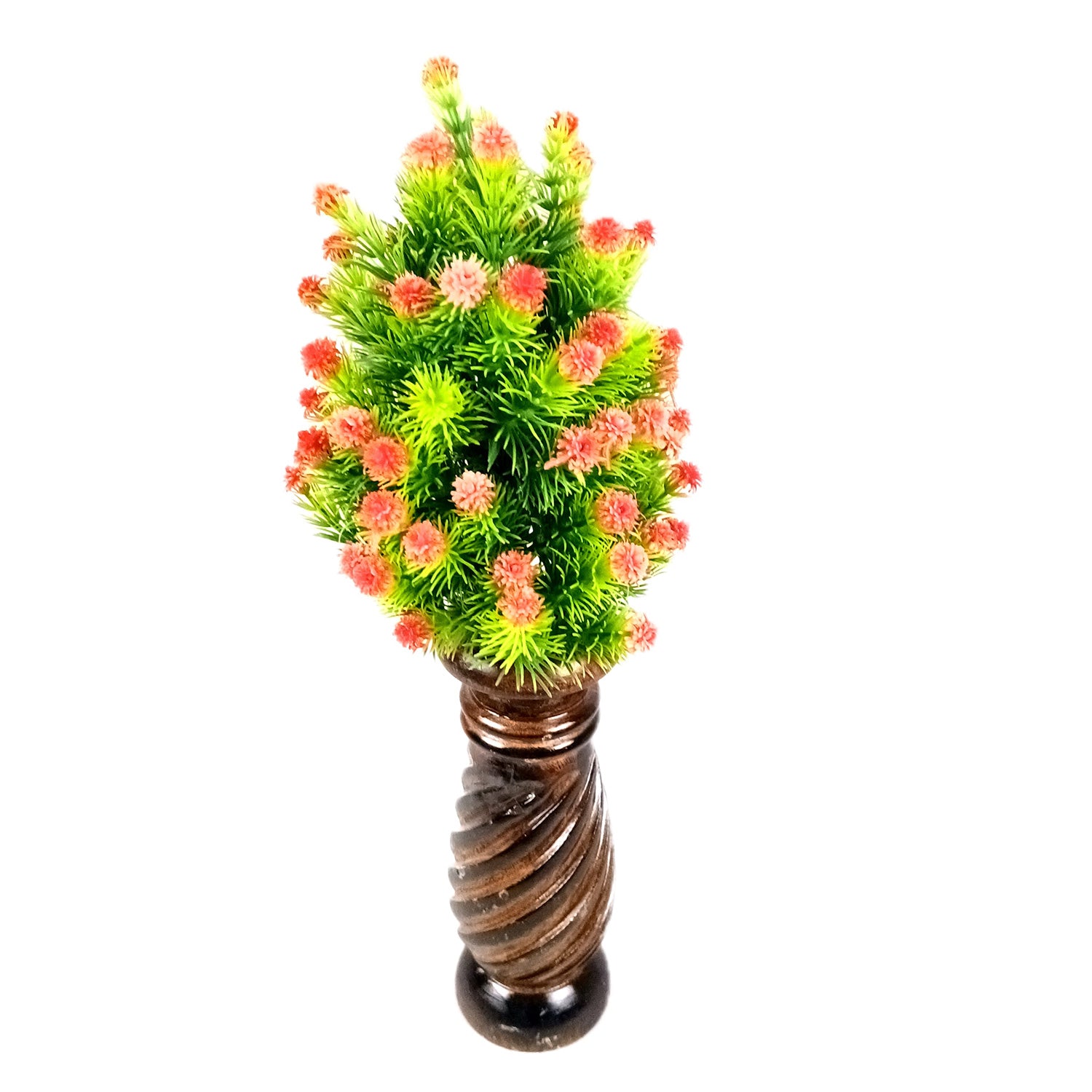 Flower Pot | Wooden Vase - for Home Decoration, Living Room, Table, Shelf, Office & Interior Decor | House Warming & Festival Gift - 8 Inch - Apkamart