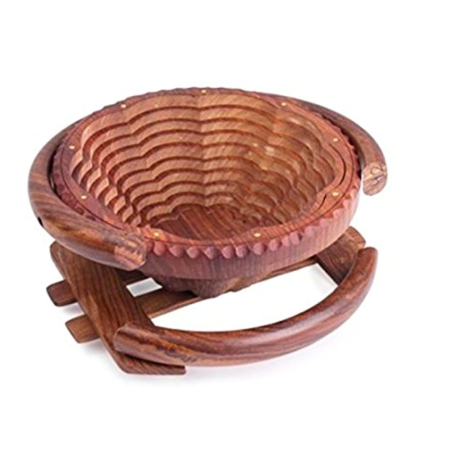 Foldable Fruit Basket - For Serving Fruits, Snacks, Vegetables - 10 Inch - Apkamart