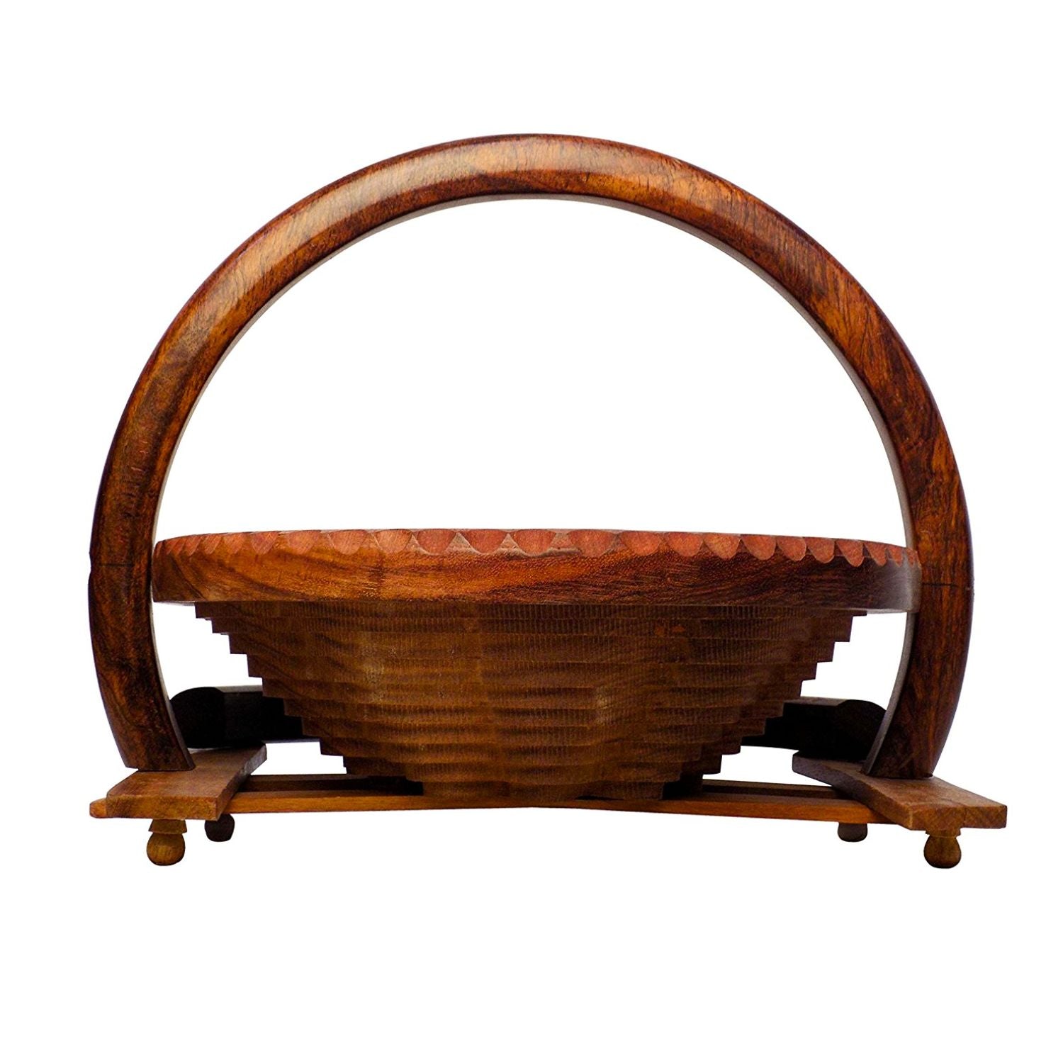 Foldable Fruit Basket - For Serving Fruits, Snacks, Vegetables - 10 Inch - Apkamart