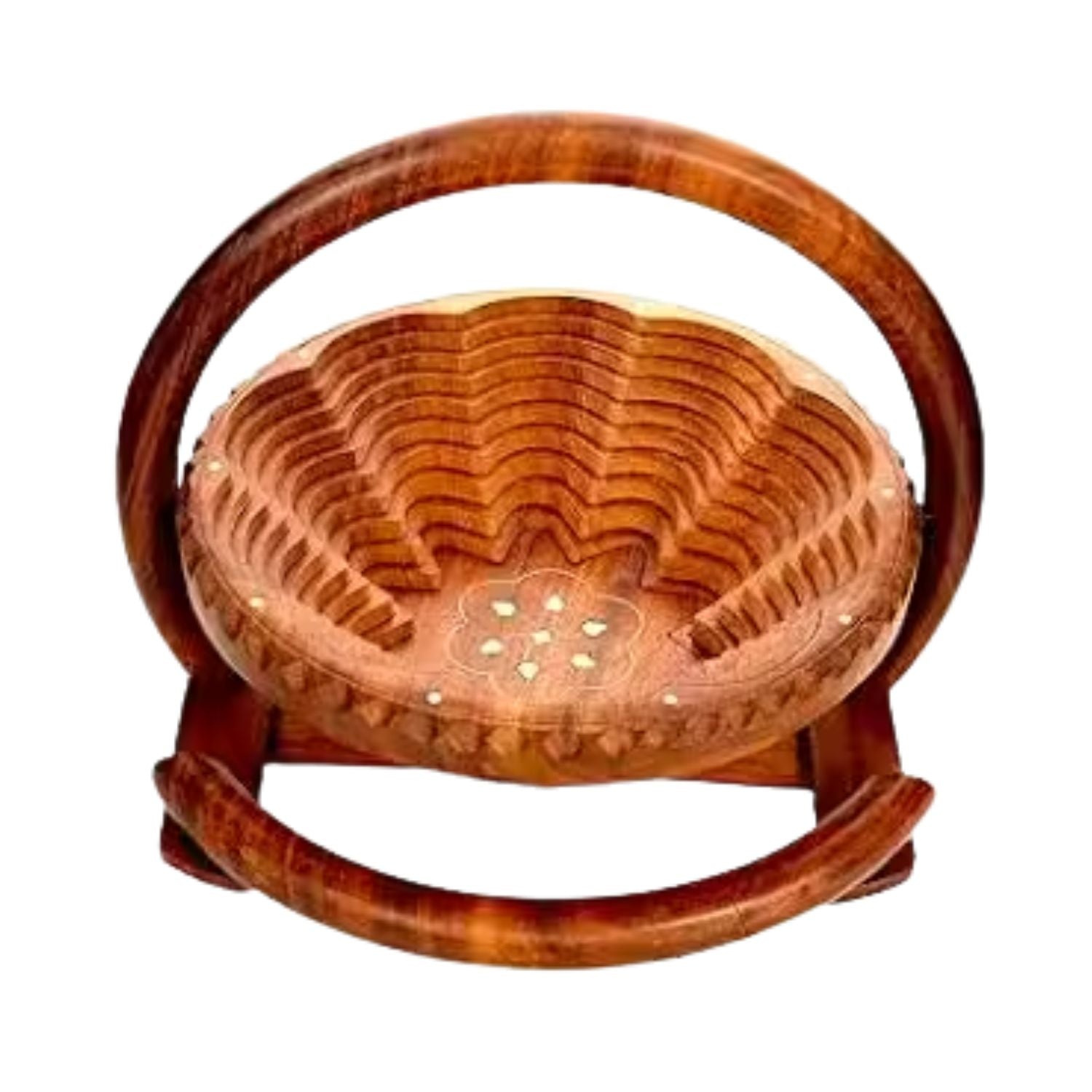 Foldable Fruit Basket - For Serving Fruits, Snacks, Vegetables - 10 Inch - Apkamart