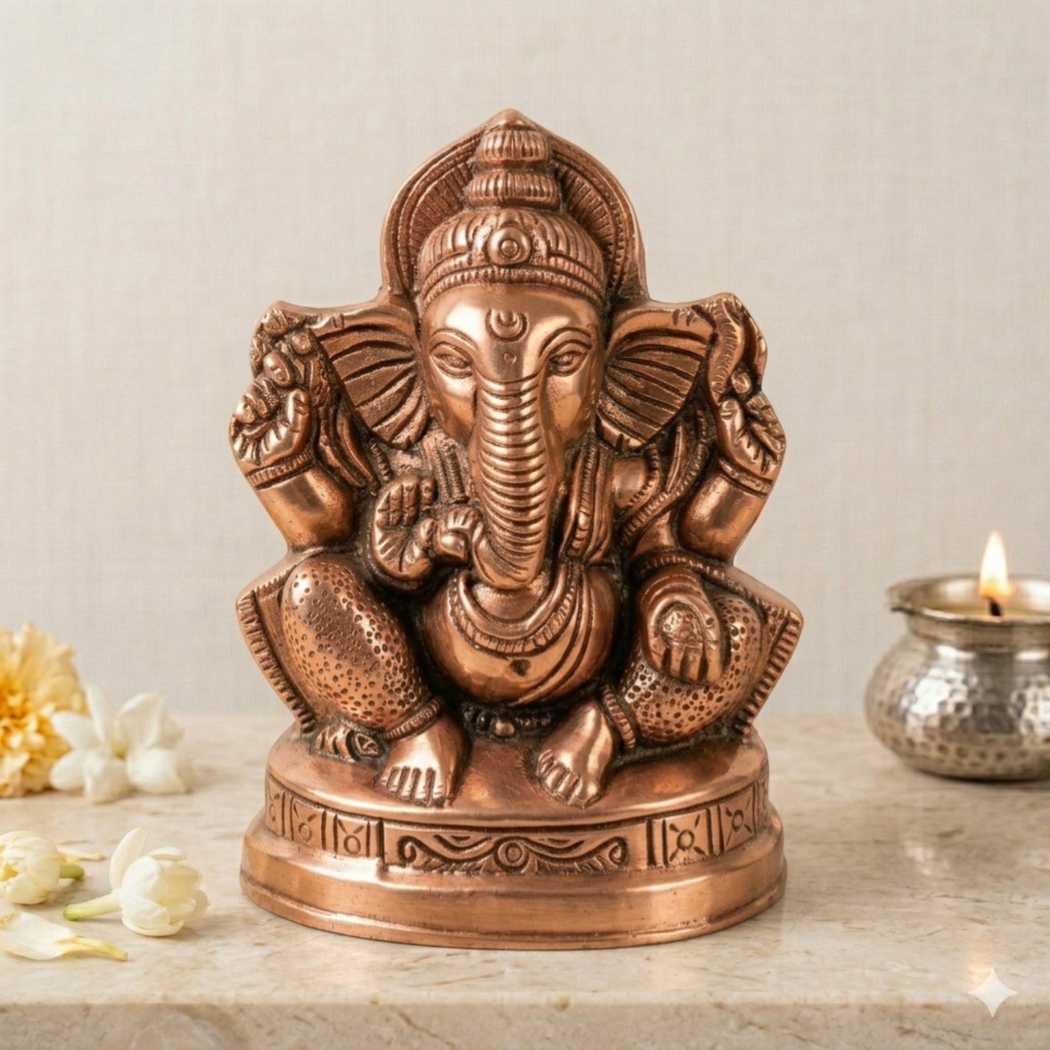Ganesh Idol Statue For Home, Entrance & Vastu – 7 Inch - Apkamart