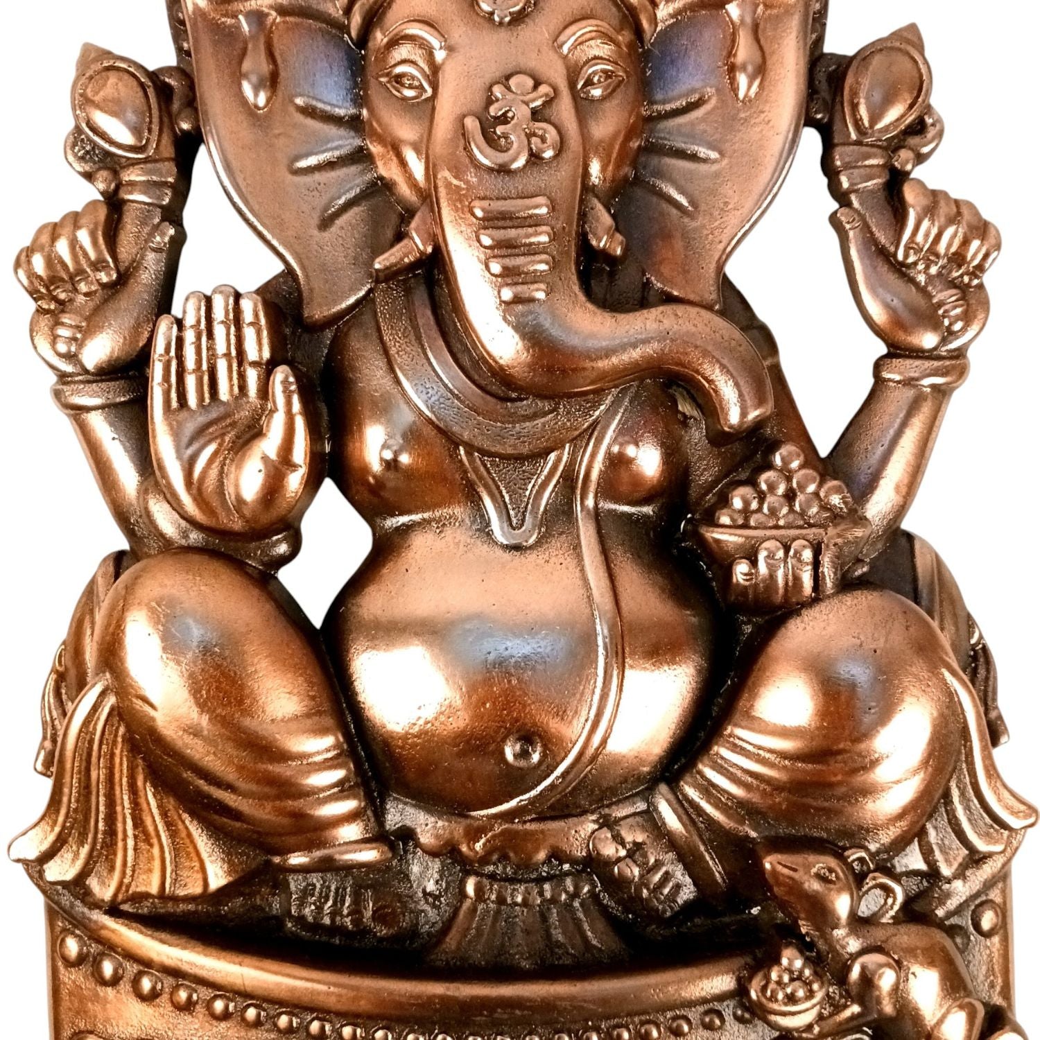 Ganesh Wall Hanging | Spiritual Wall Decor | Handcrafted Home Decor for Living Room & Bedroom | Premium Ganpati Ji Hanging | Housewarming & Birthday Gift Item - 18 Inch - Apkamart