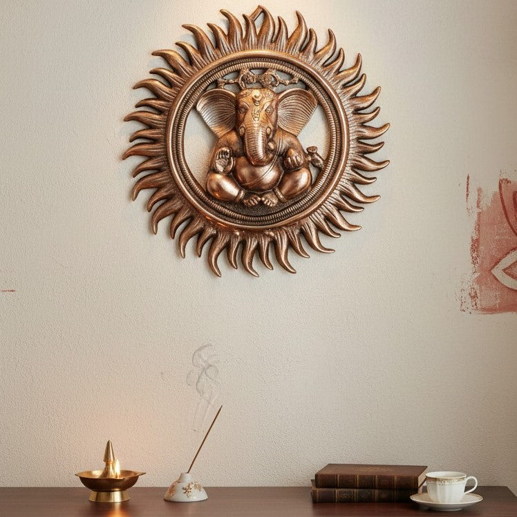Ganesha Wall Hanging For Home & Entrance Decor - 15 Inch - Apkamart