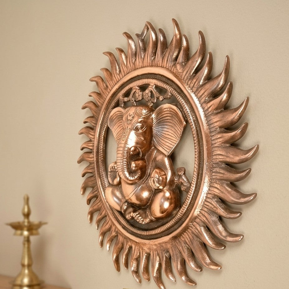 Ganesha Wall Hanging For Home & Entrance Decor - 15 Inch - Apkamart
