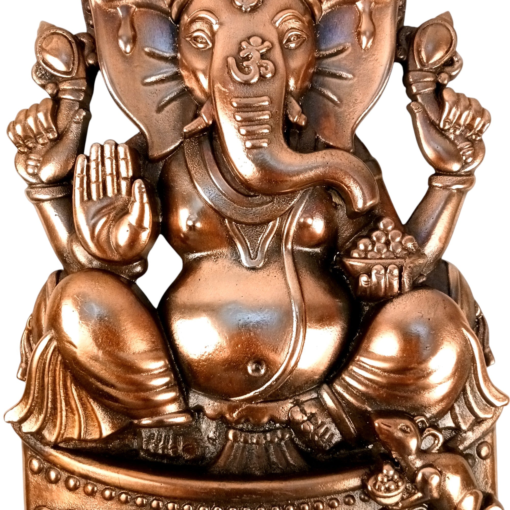 Ganesh Wall Hanging | Spiritual Wall Decor | Handcrafted Home Decor for Living Room & Bedroom | Premium Ganpati Ji Hanging | Housewarming & Birthday Gift Item - 18 Inch - Apkamart