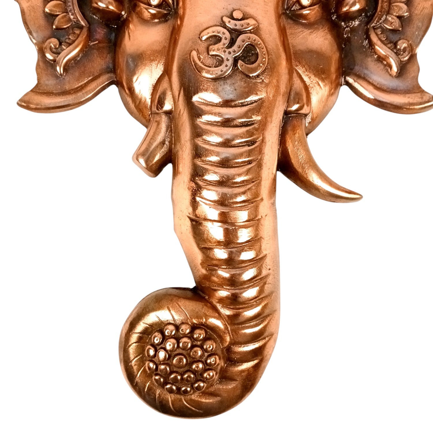 Ganesh Face Wall Hanging Showpiece | Metal Ganpati Idol for Wall Decor | Handcrafted Spiritual Home Decor | Gift for Housewarming, Diwali & Festivals - 24 Inch - Apkamart