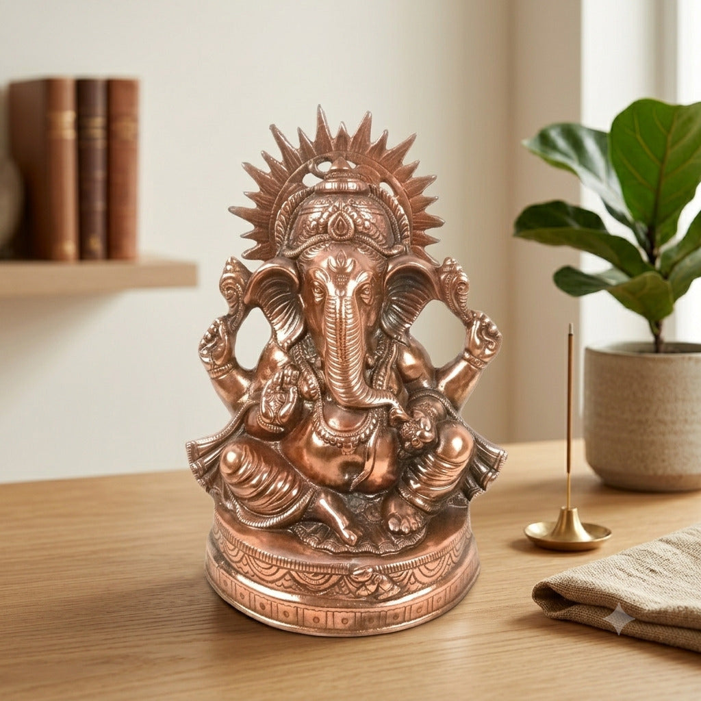 Ganesh Statue Showpiece Alloy-Apkamart