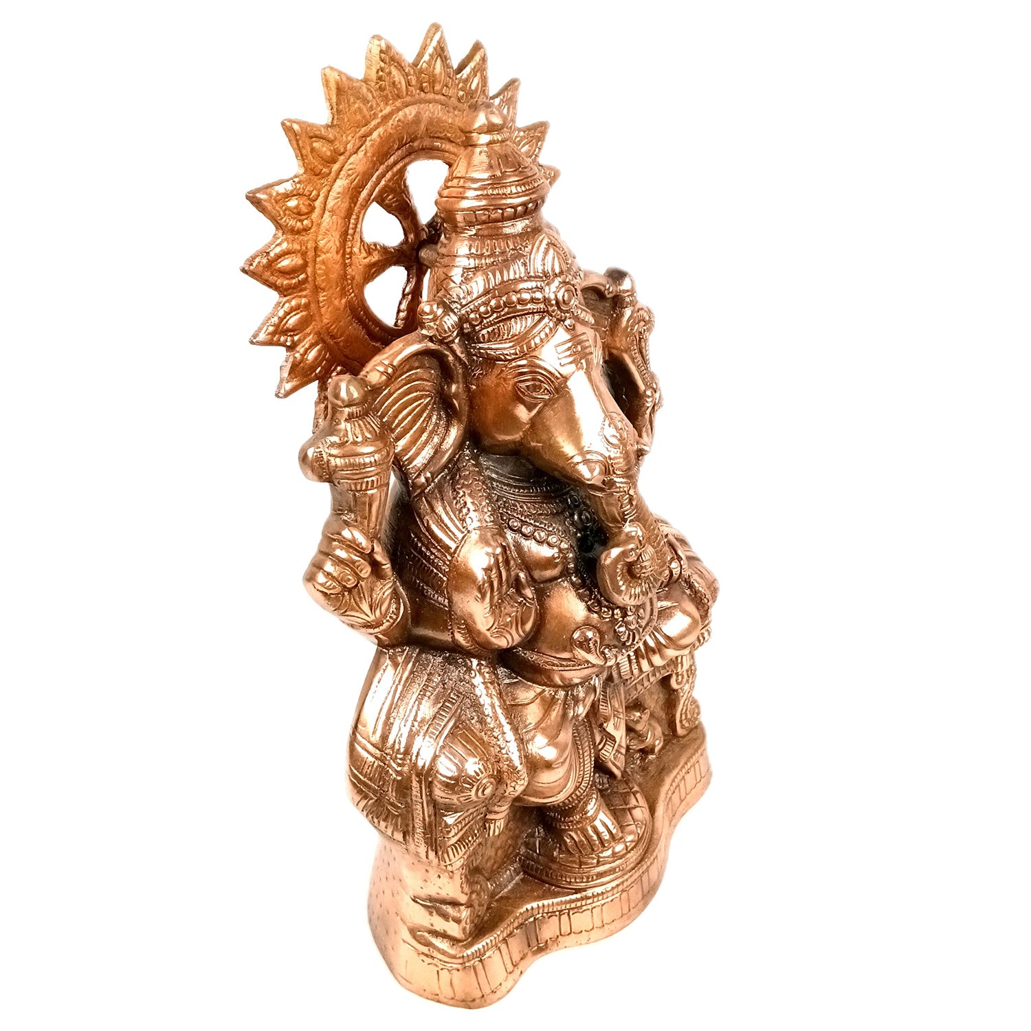 Ganesh Idol | Lord Ganesha Statue Murti | Religious & Spiritual Art - For Puja, Home & Entrance Living Room Decor & Gift - 18 Inch - Apkamart