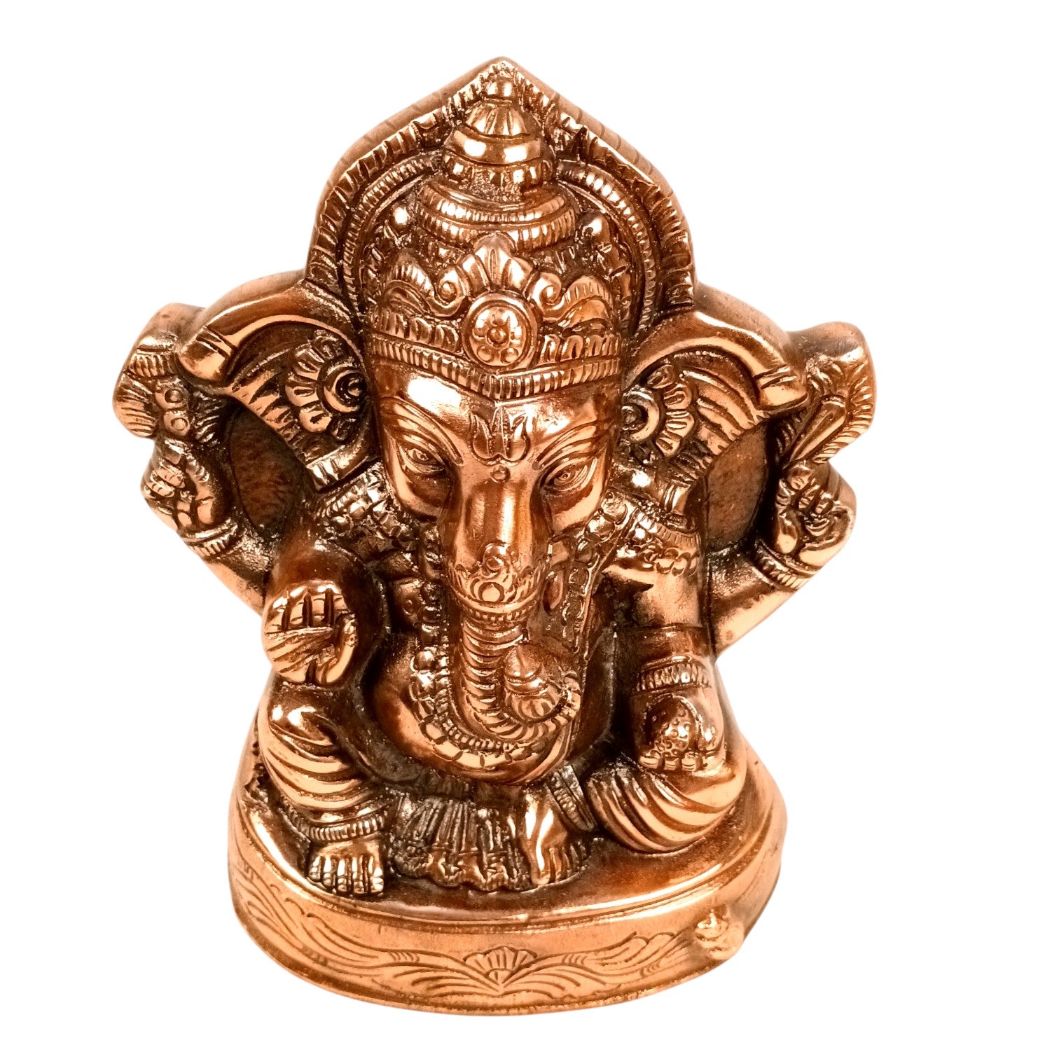 Ganesh Statue for Home Decor & Pooja | Lord Ganesha Idol for Mandir, Living Room & Office | Spiritual Decorative Showpiece for Gifting - 11 Inch - Apkamart