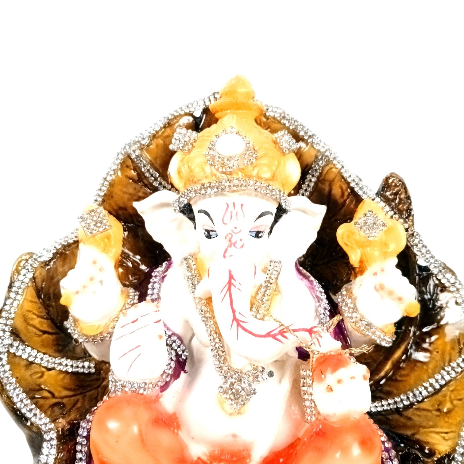 Ganpati Bappa Murti | Spiritual Home & Office Decor Idol | Religious Table Decor, Diwali & Festive Gift - 8 Inch - Apkamart