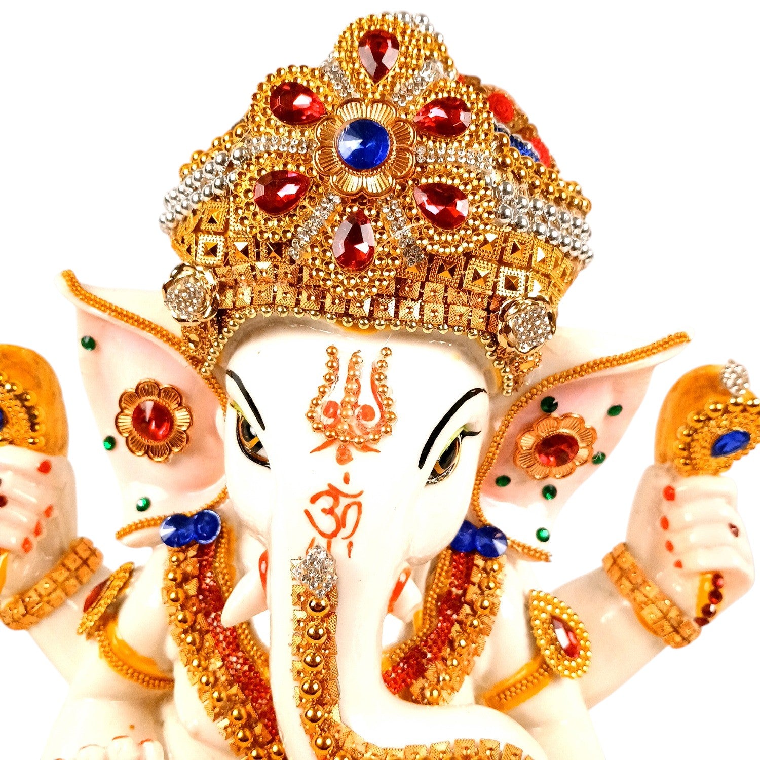 Ganesh Ji Idol | Religious Murti for Diwali & Housewarming Gift |Ganpati Jee Table Decor, Diwali & Festive Gift - 12 Inch - Apkamart