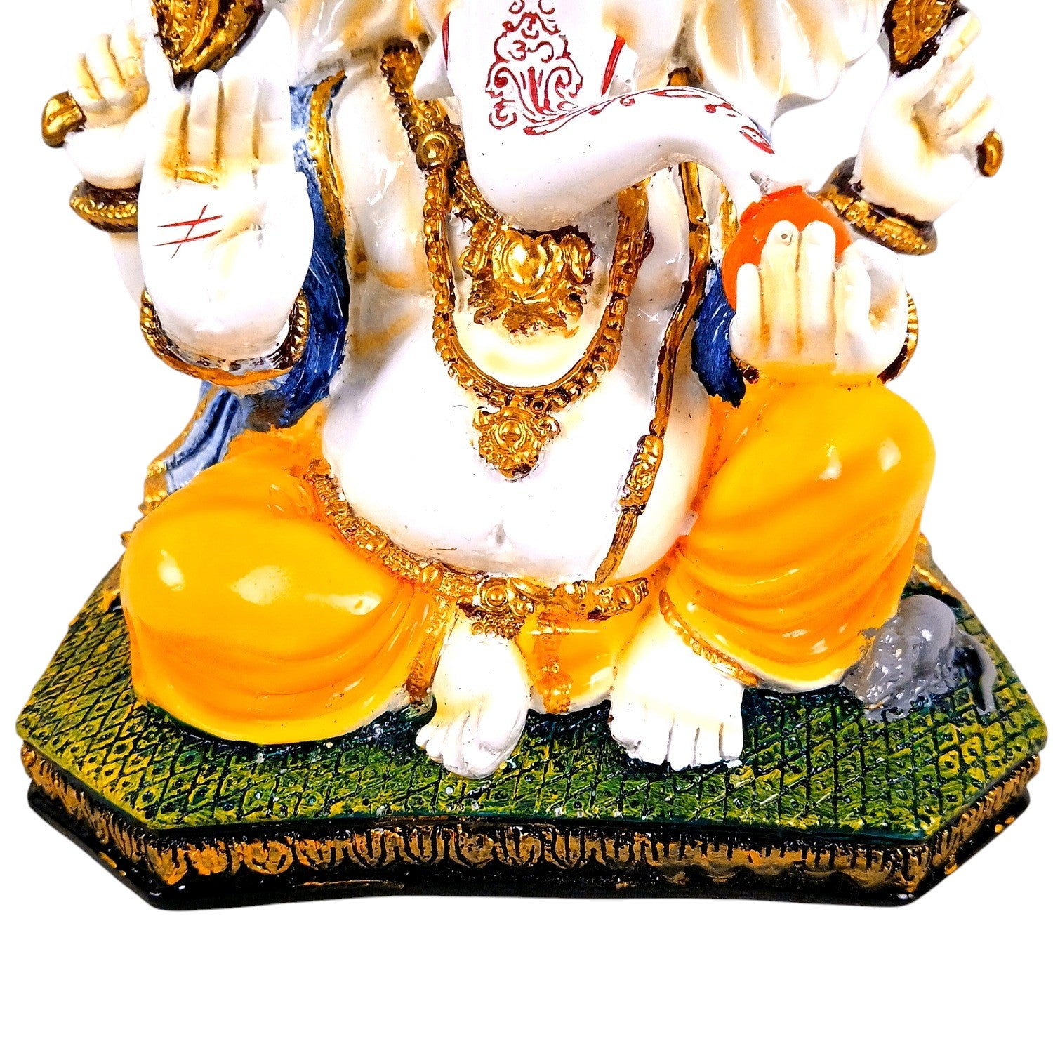 Ganesha Statue | Lord Ganesha Idol for Home, Pooja Room & Vastu | Religious Table Decor, Diwali & Festive Gift - 8 Inch - Apkamart
