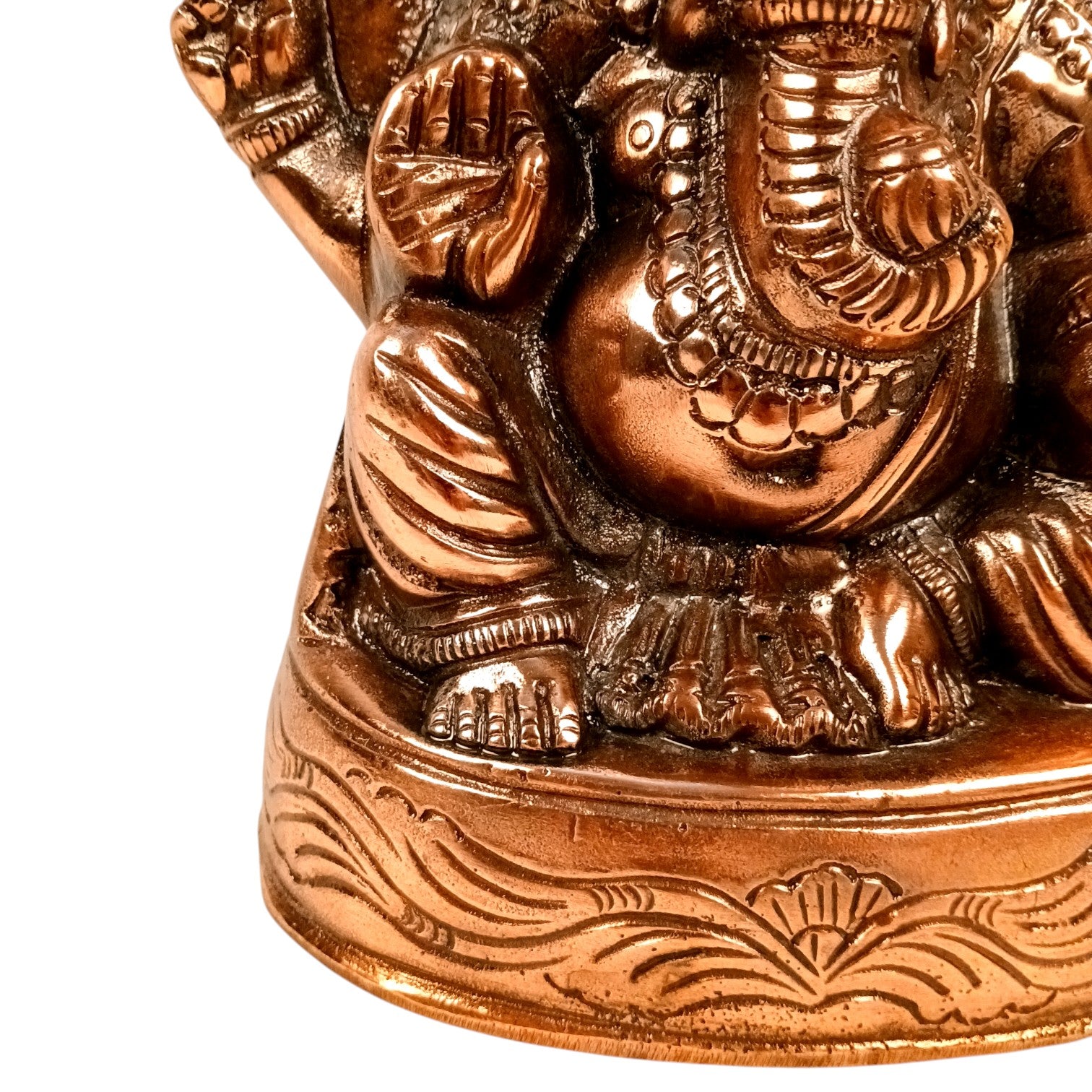 Ganesh Statue for Home Decor & Pooja | Lord Ganesha Idol for Mandir, Living Room & Office | Spiritual Decorative Showpiece for Gifting - 11 Inch - Apkamart