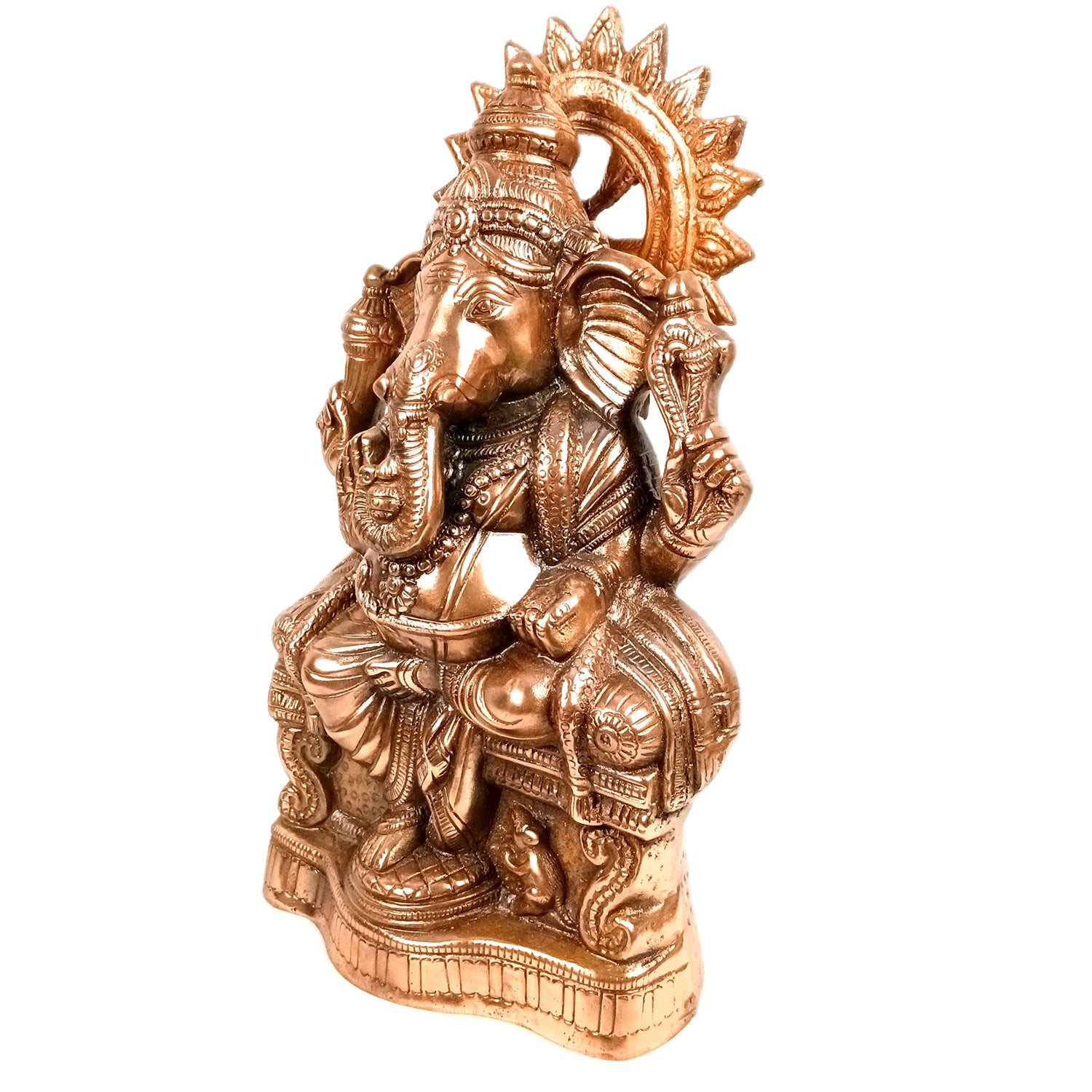 Ganesh Idol | Lord Ganesha Statue Murti | Religious & Spiritual Art - For Puja, Home & Entrance Living Room Decor & Gift - 18 Inch - Apkamart